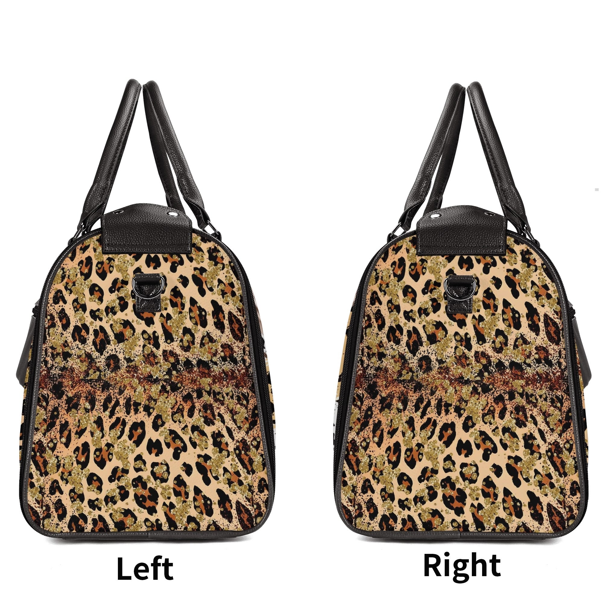 Personalized Leather Duffle Bag Foldable Travel Bag