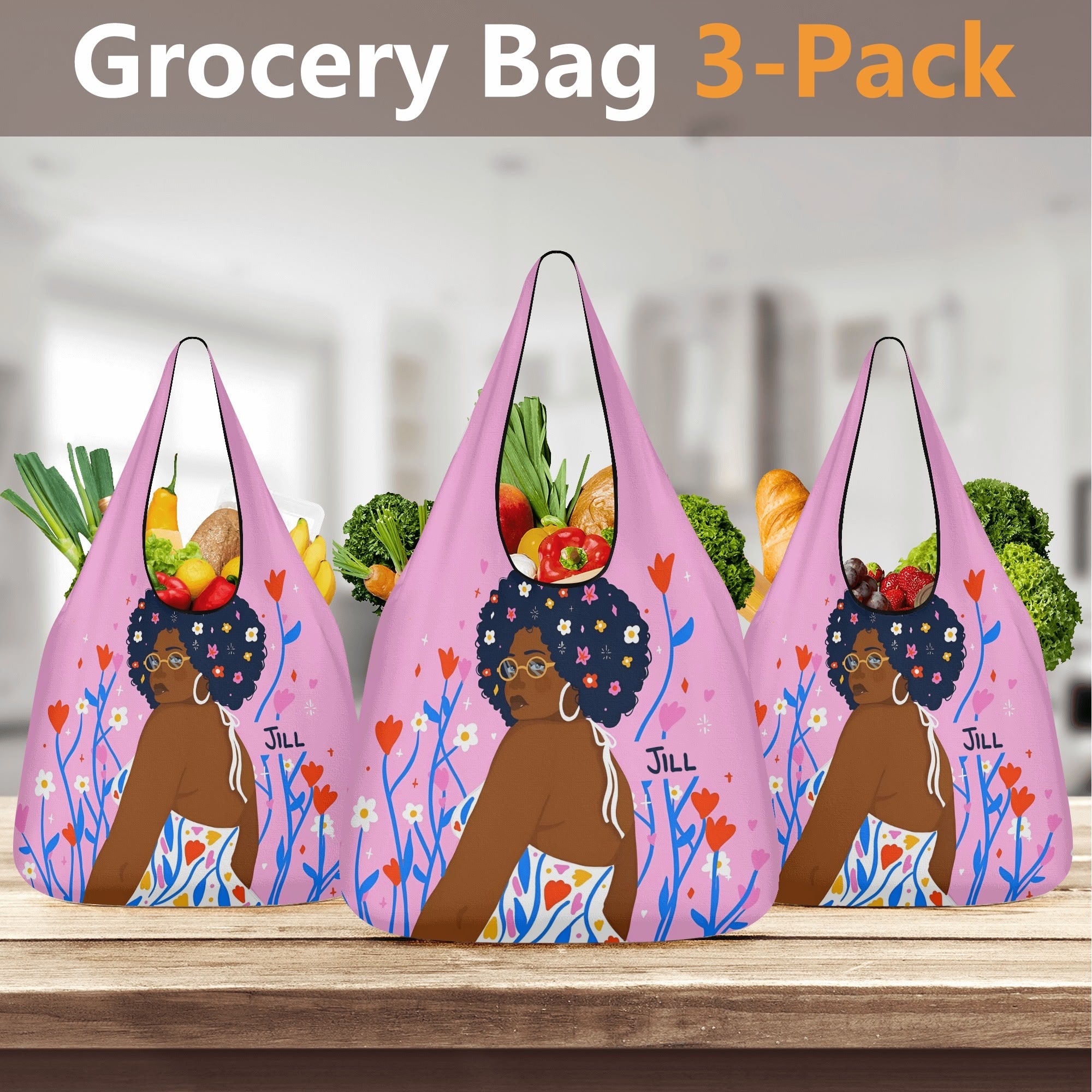 3 Pack of Grocery Bags