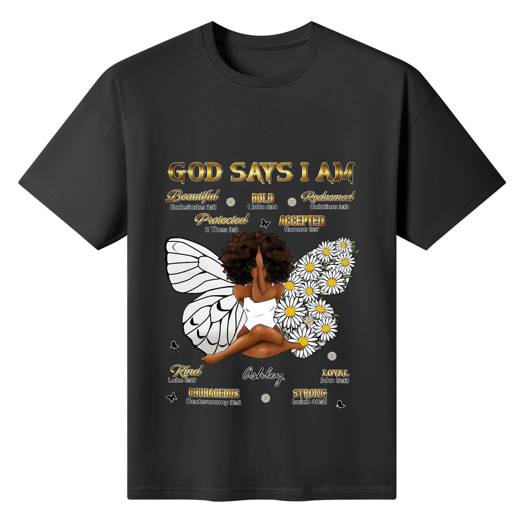 Womens Cotton Front & Back Printing T Shirt