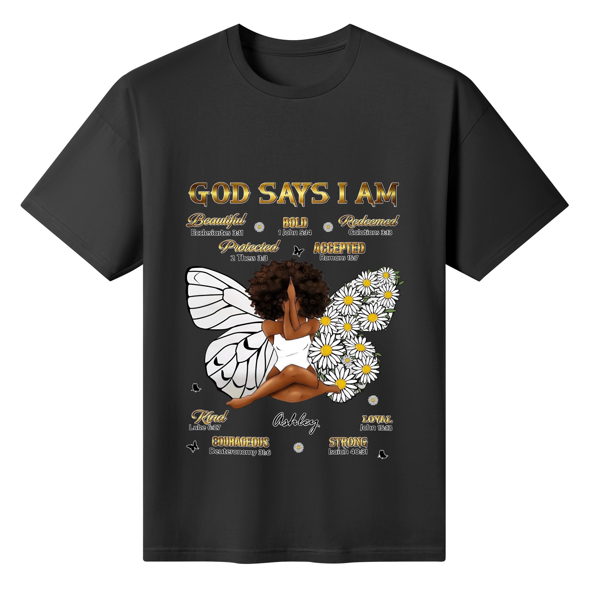 Womens Cotton Front & Back Printing T Shirt