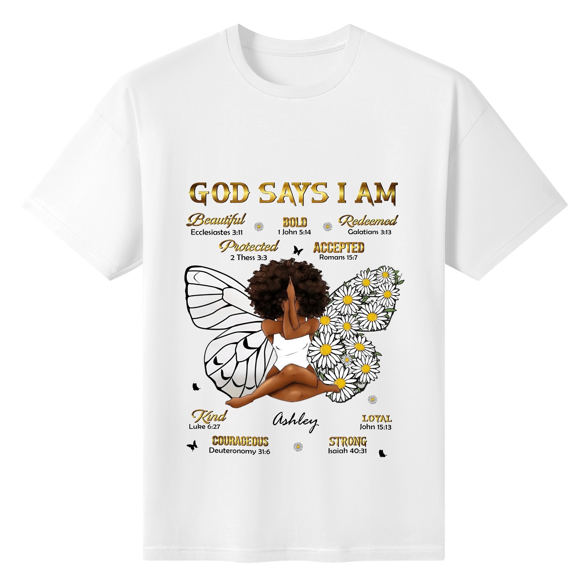 Womens Cotton Front & Back Printing T Shirt
