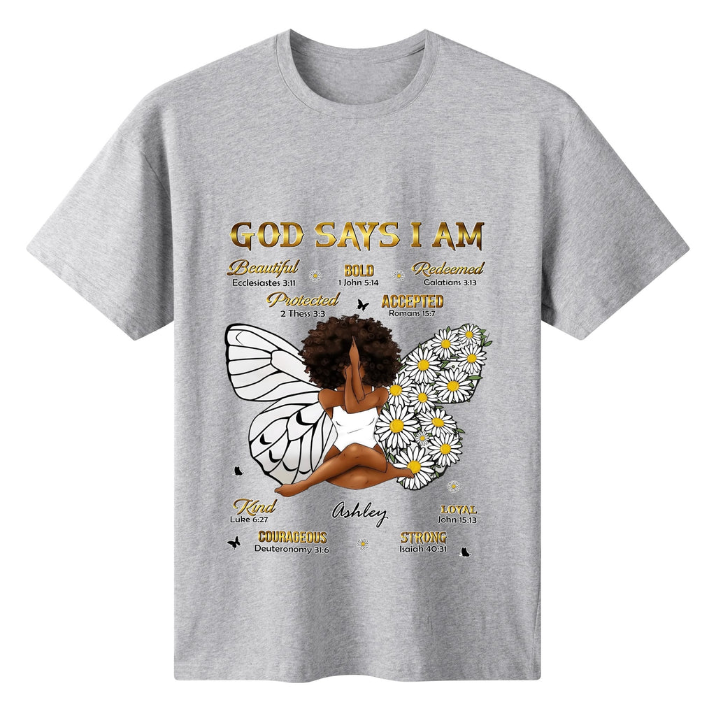 Womens Cotton Front & Back Printing T Shirt