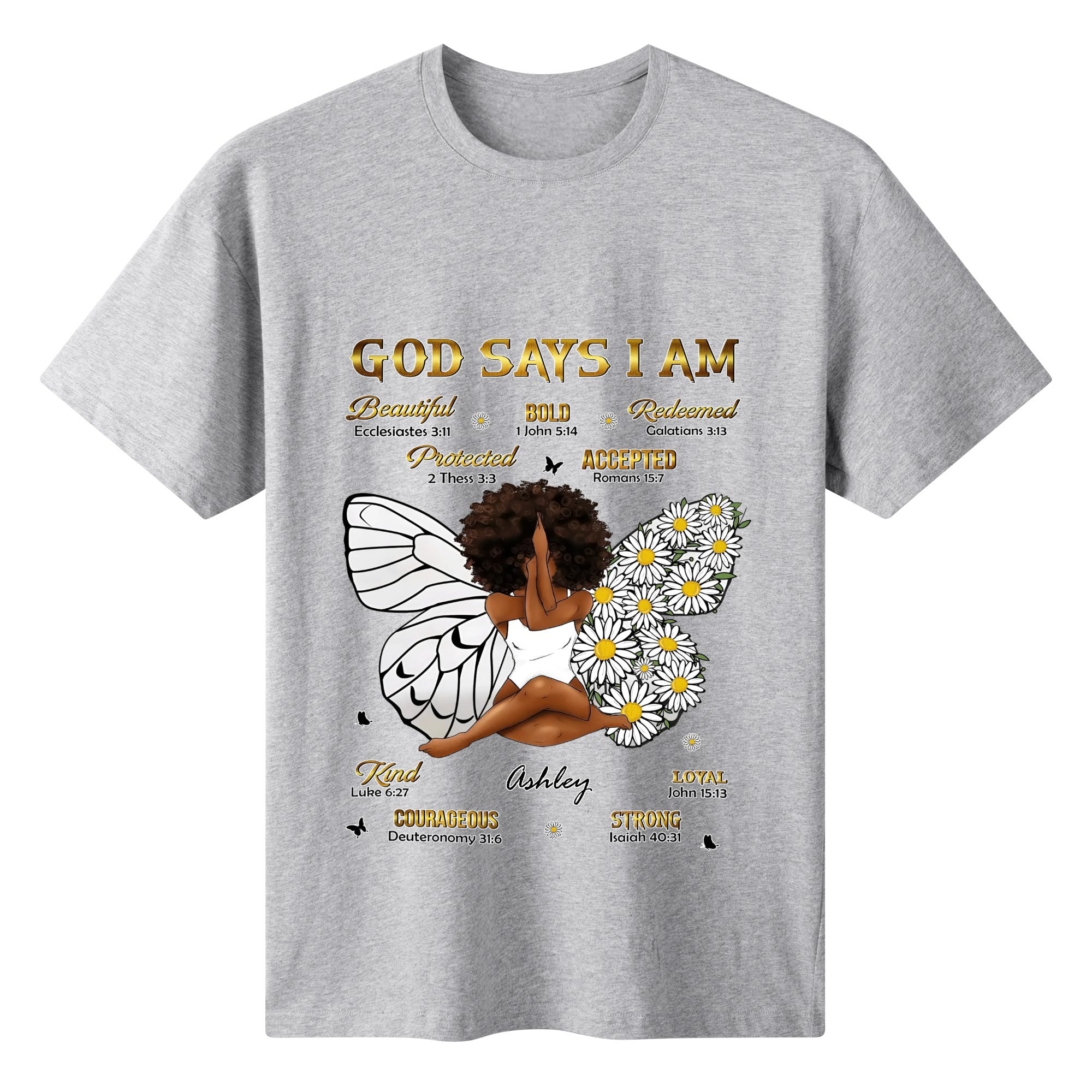 Womens Cotton Front & Back Printing T Shirt