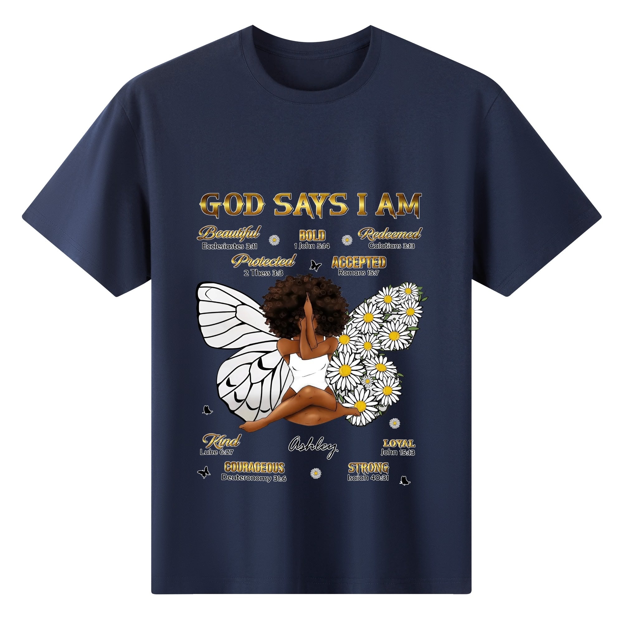 Womens Cotton Front & Back Printing T Shirt
