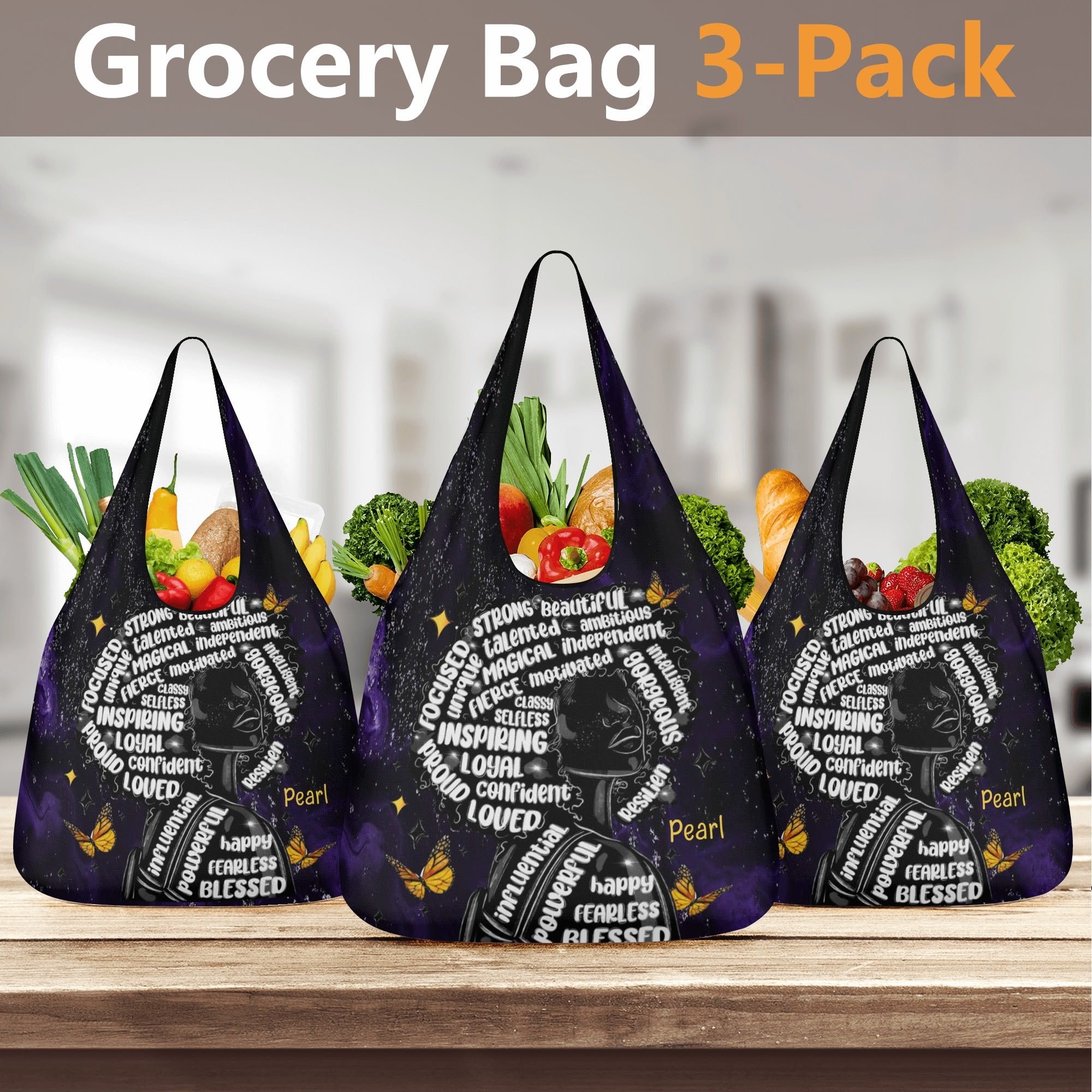 3 Pack of Grocery Bags