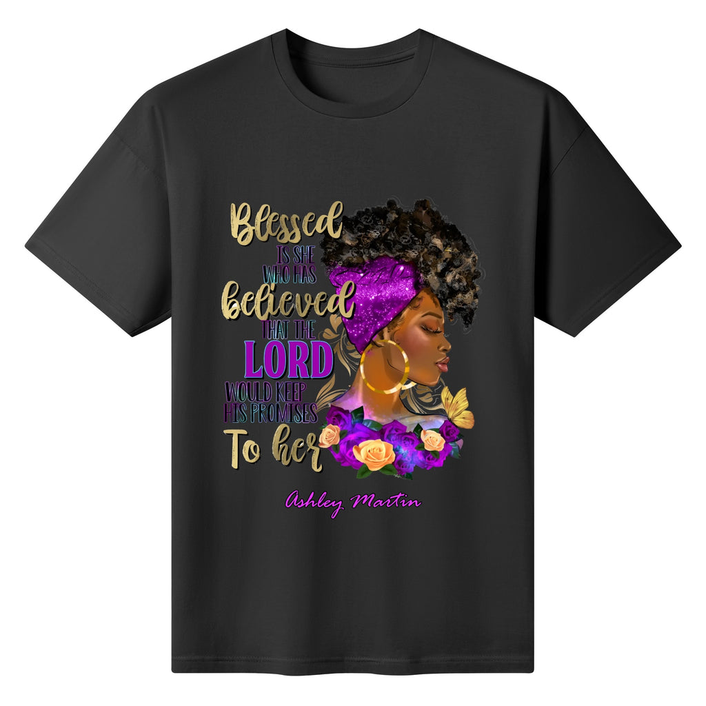 Womens Cotton Front & Back Printing T Shirt