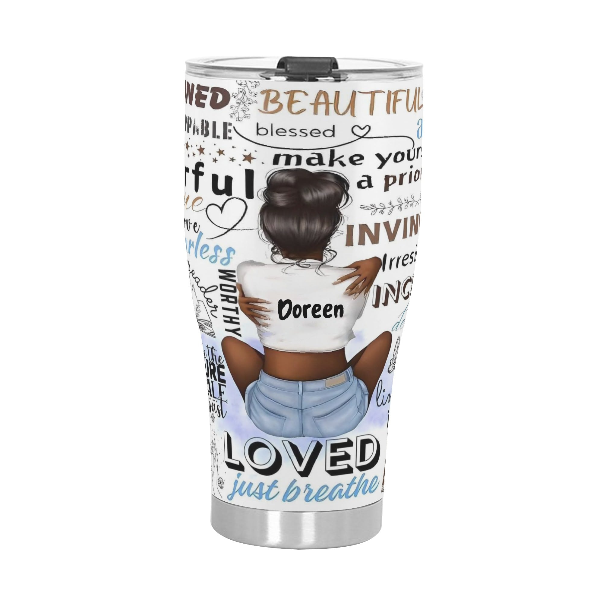 3D Personalized Stainless Steel Tumbler 30oz Printed Cup Gift