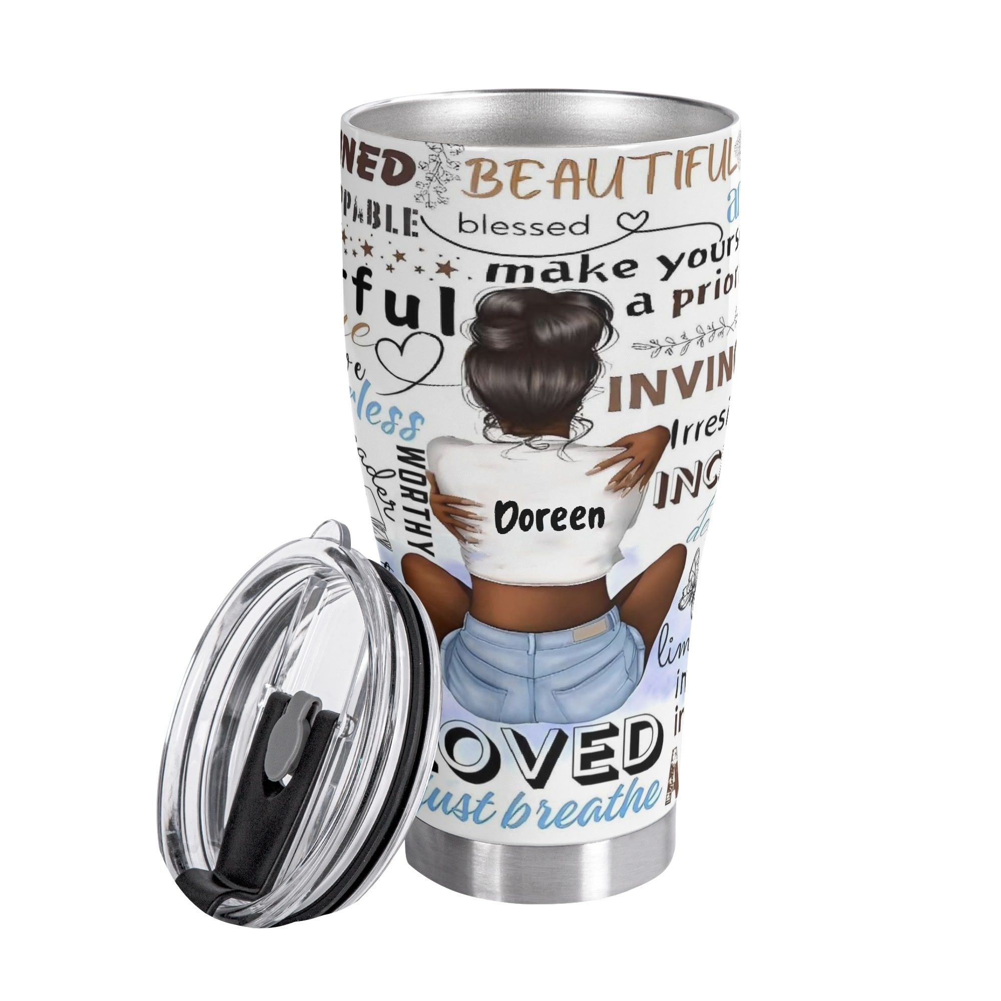 3D Personalized Stainless Steel Tumbler 30oz Printed Cup Gift
