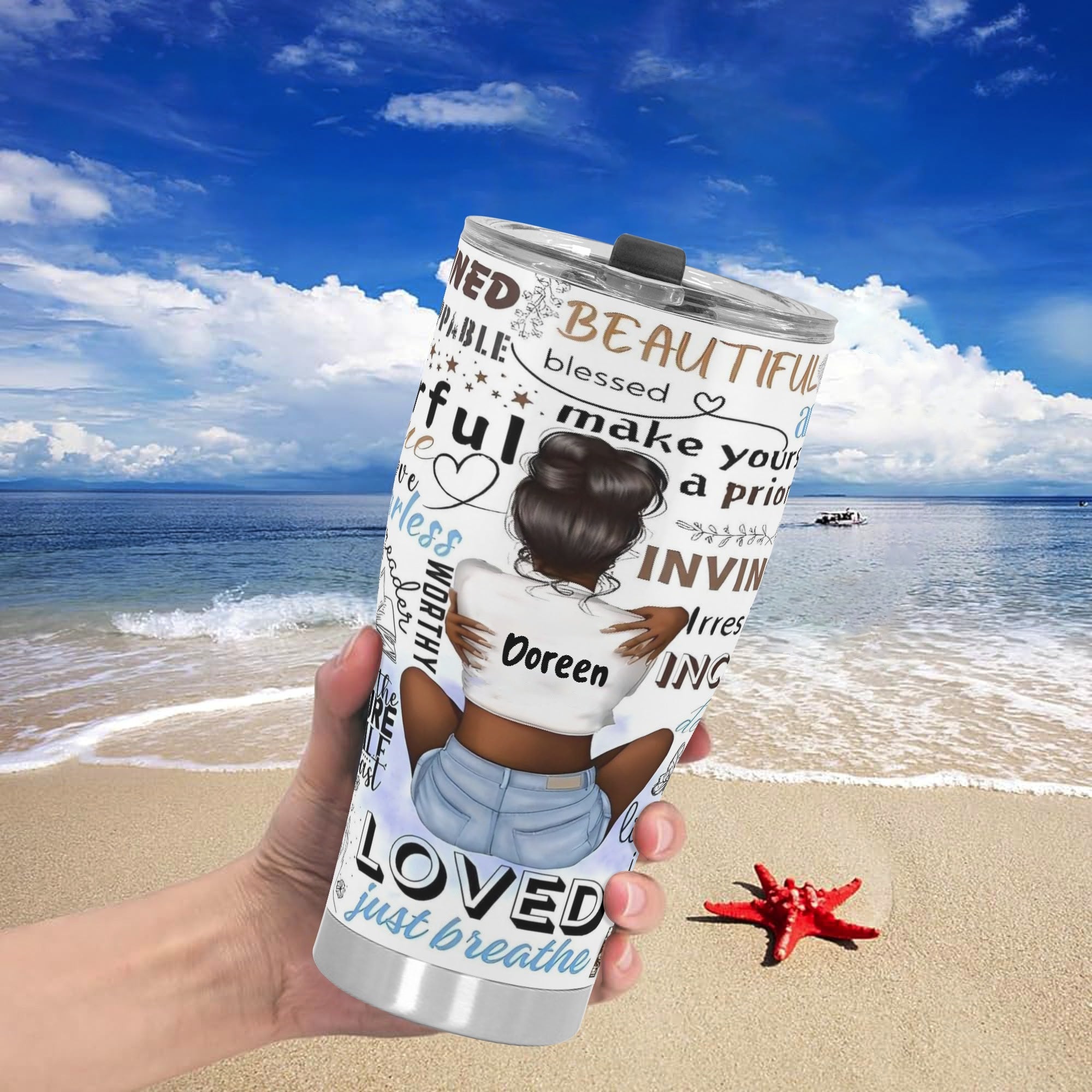 3D Personalized Stainless Steel Tumbler 30oz Printed Cup Gift