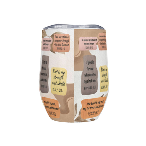 12oz Wine Tumbler Wine Glasses with Lid for Cold & Hot Drinks