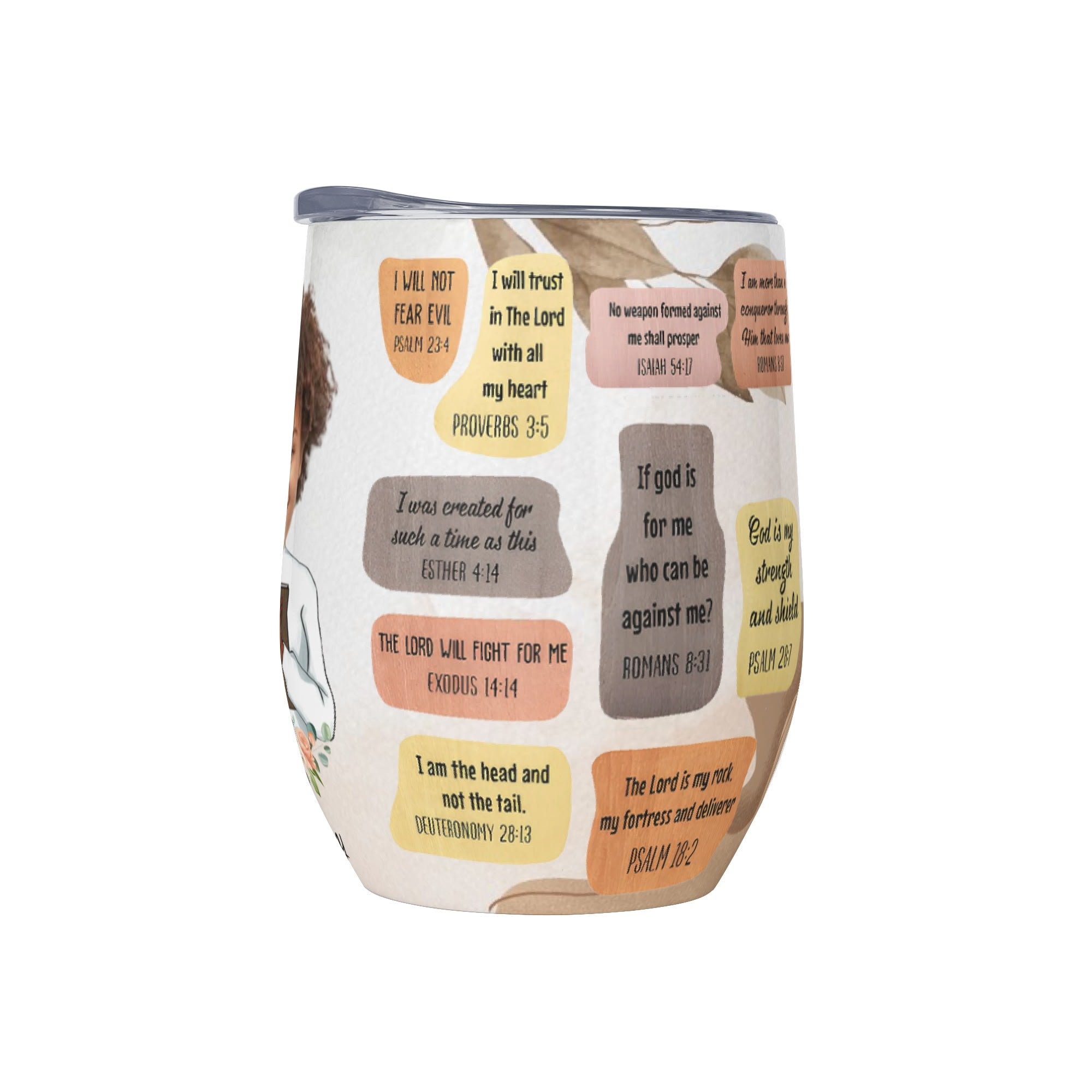 12oz Wine Tumbler Wine Glasses with Lid for Cold & Hot Drinks