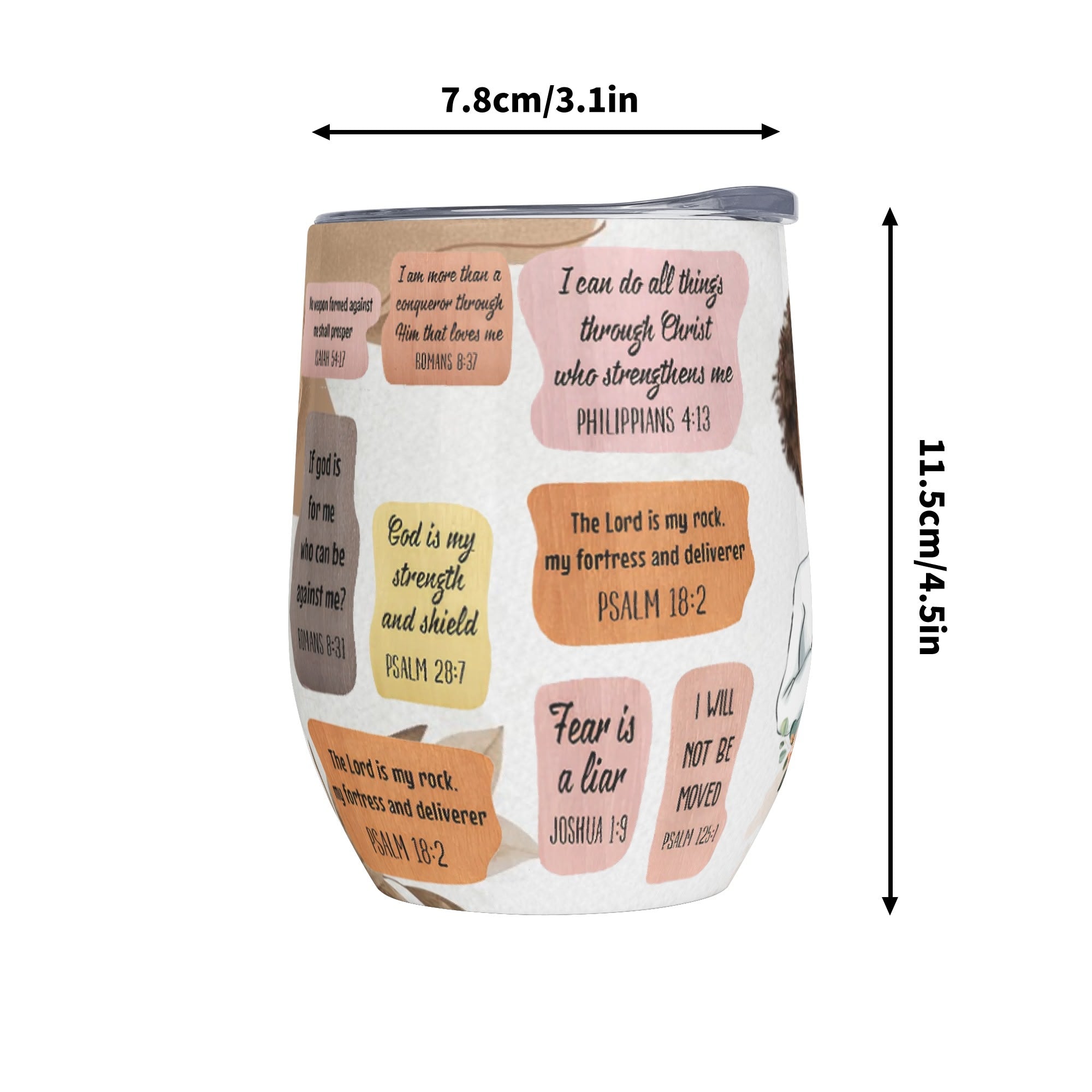 12oz Wine Tumbler Wine Glasses with Lid for Cold & Hot Drinks
