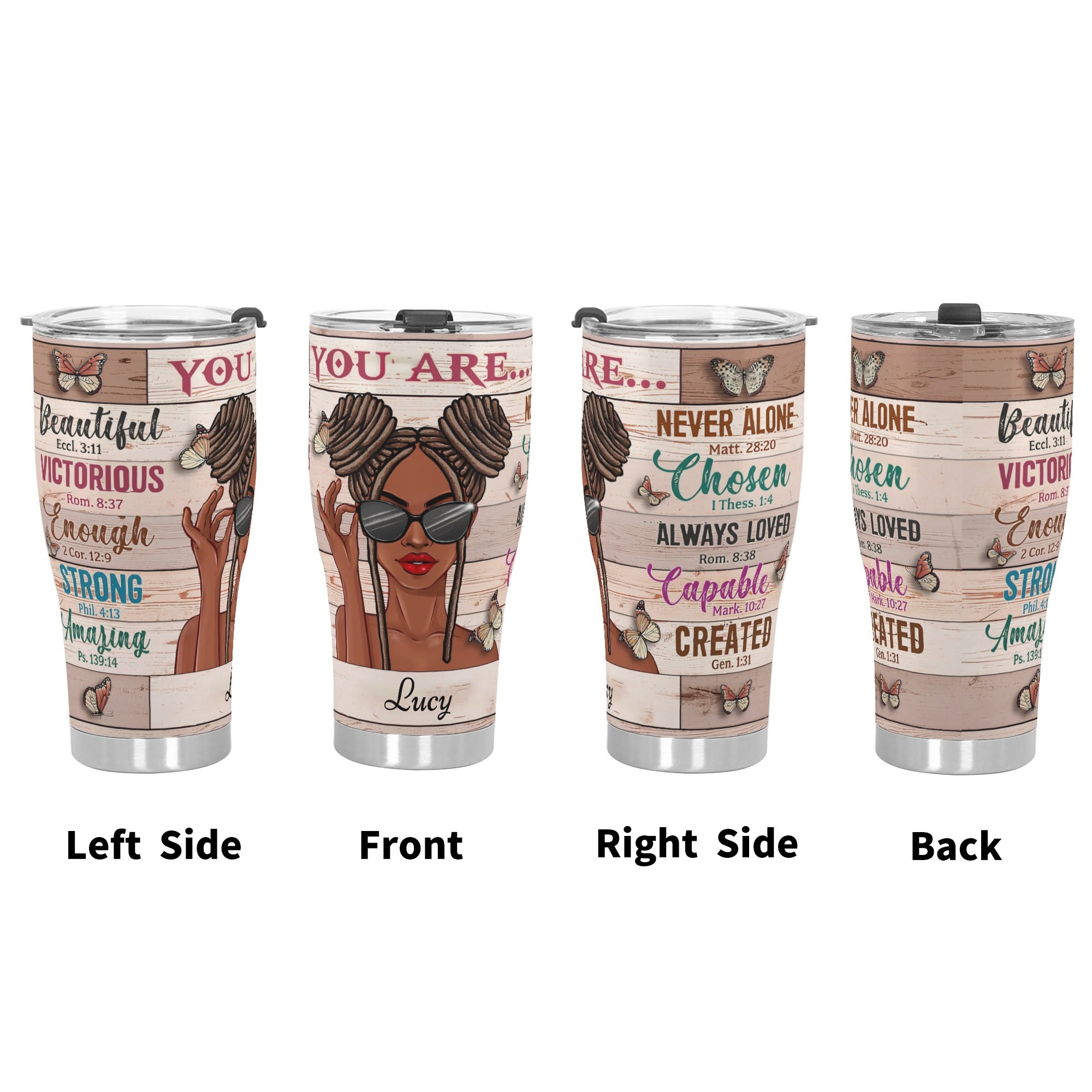 3D Personalized Stainless Steel Tumbler 30oz Printed Cup Gift