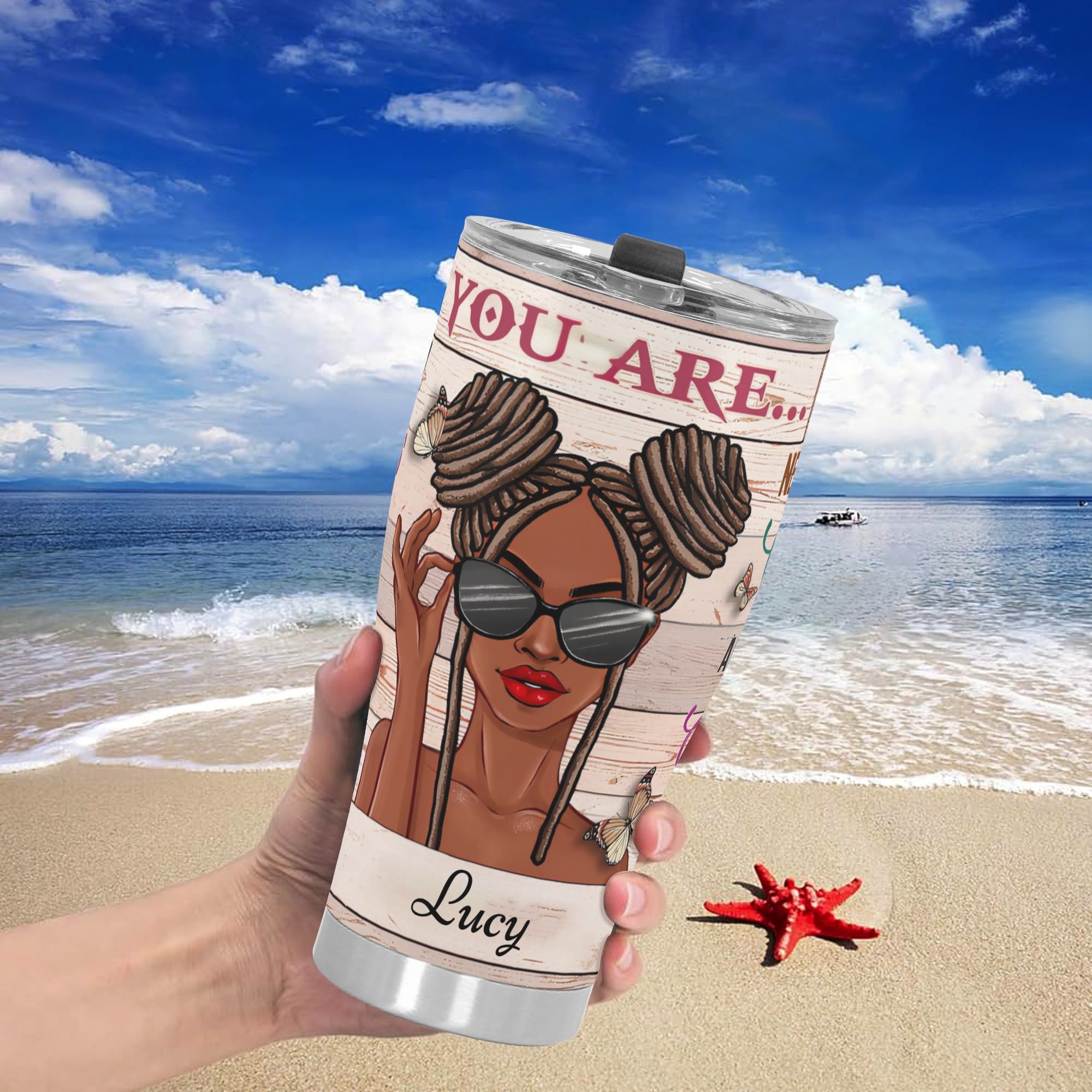 3D Personalized Stainless Steel Tumbler 30oz Printed Cup Gift
