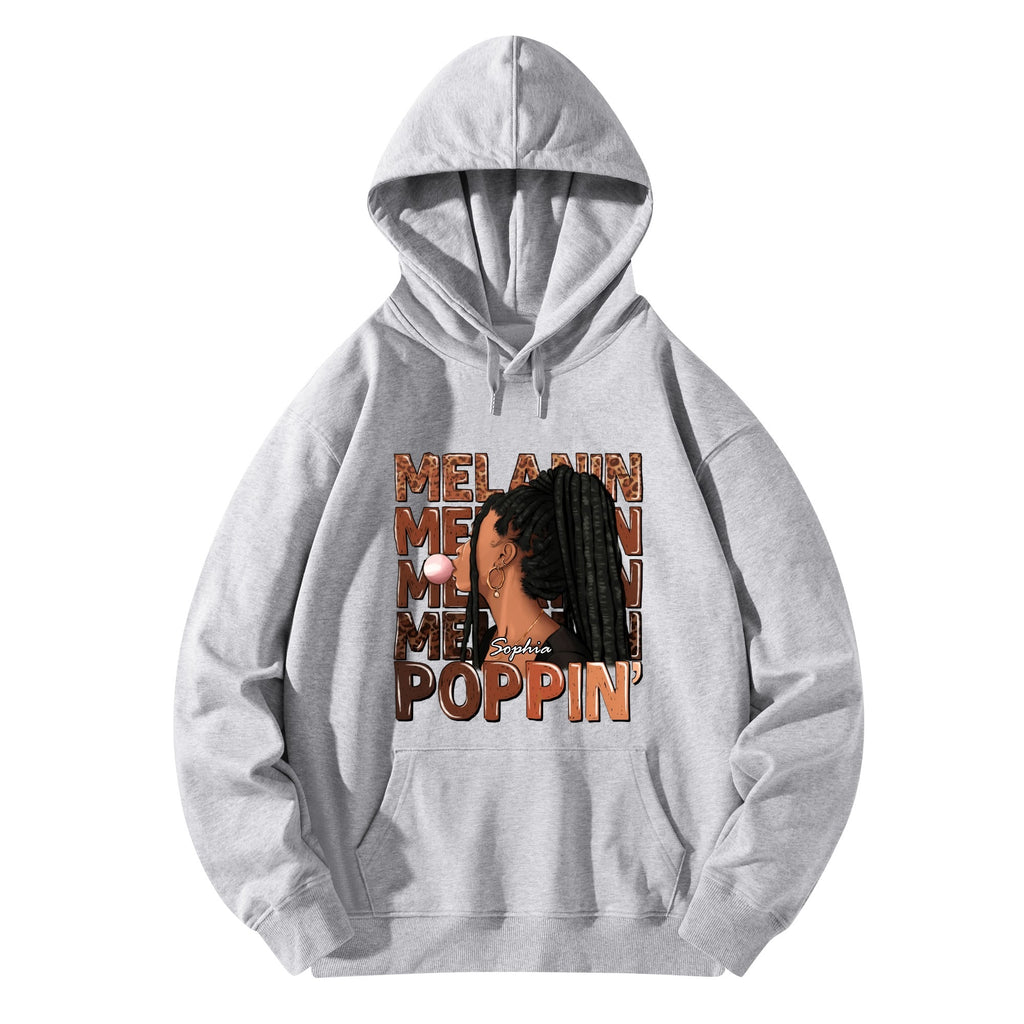 Melanin Poppin' Unisex Front & Back Hoodie
