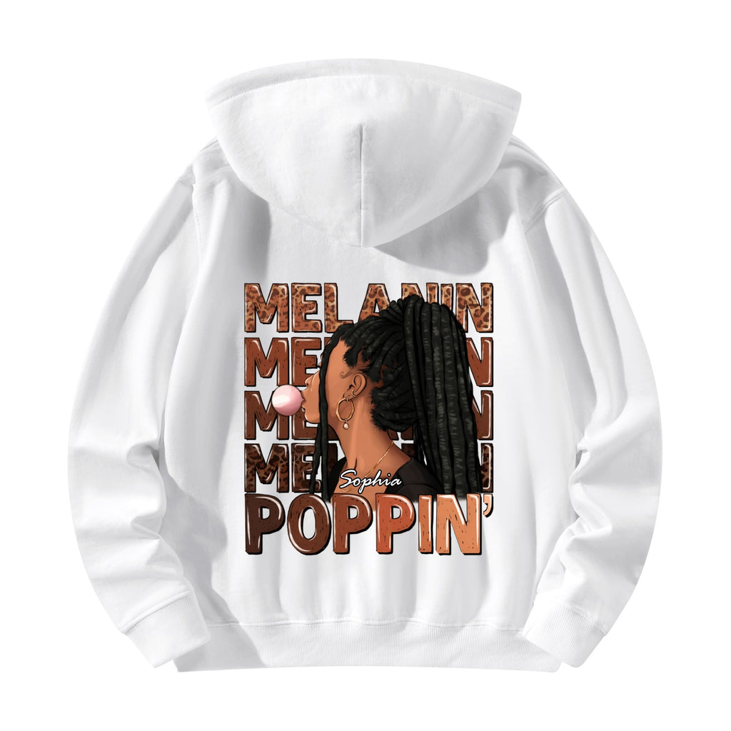 Melanin Poppin' Unisex Front & Back Hoodie