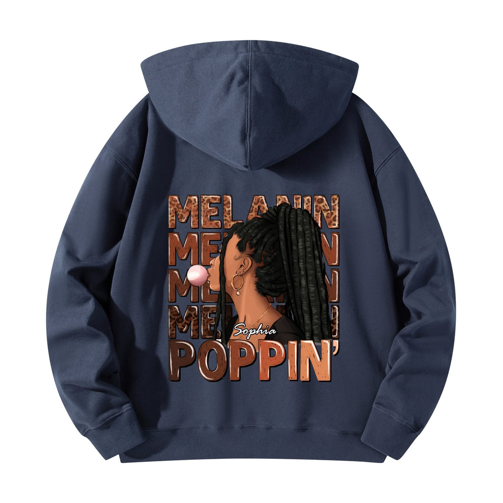 Melanin Poppin' Unisex Front & Back Hoodie