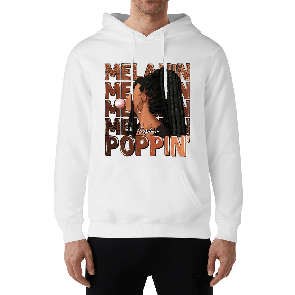 Melanin Poppin' Unisex Front & Back Hoodie