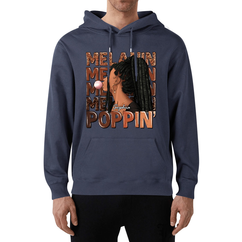 Melanin Poppin' Unisex Front & Back Hoodie