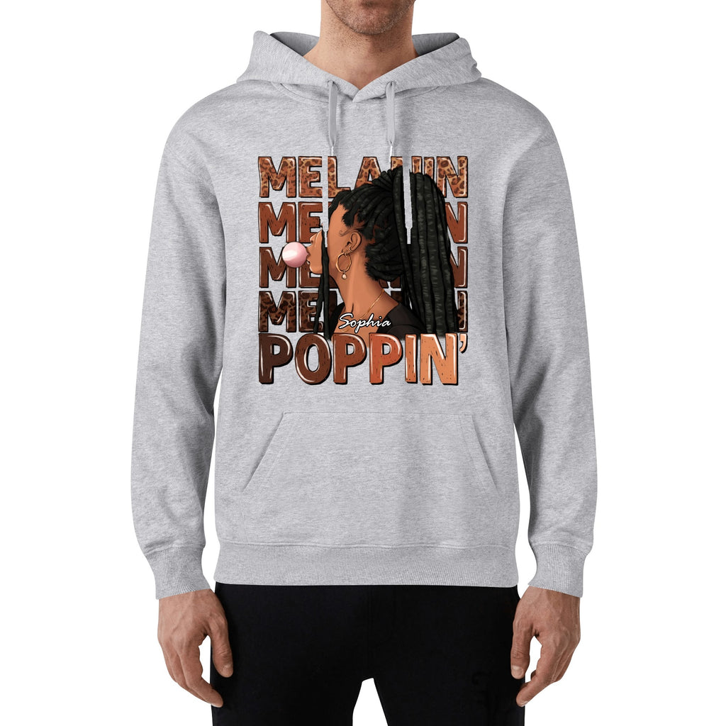 Melanin Poppin' Unisex Front & Back Hoodie