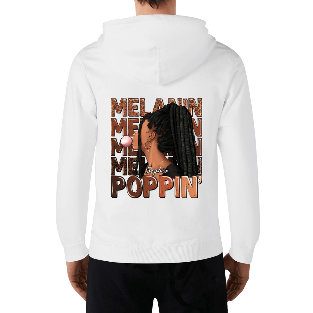 Melanin Poppin' Unisex Front & Back Hoodie
