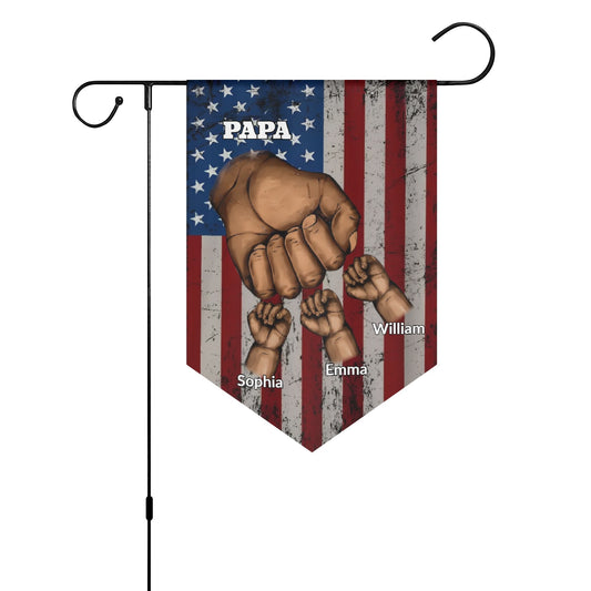Papa Garden Flag Banner (Inverted-triangle) 12X18 In