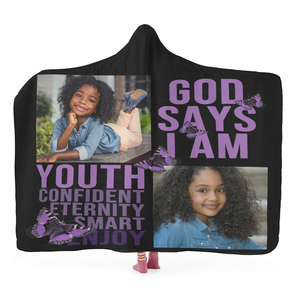 Personalized Wearable Hooded Blanket for Adult & for Kids
