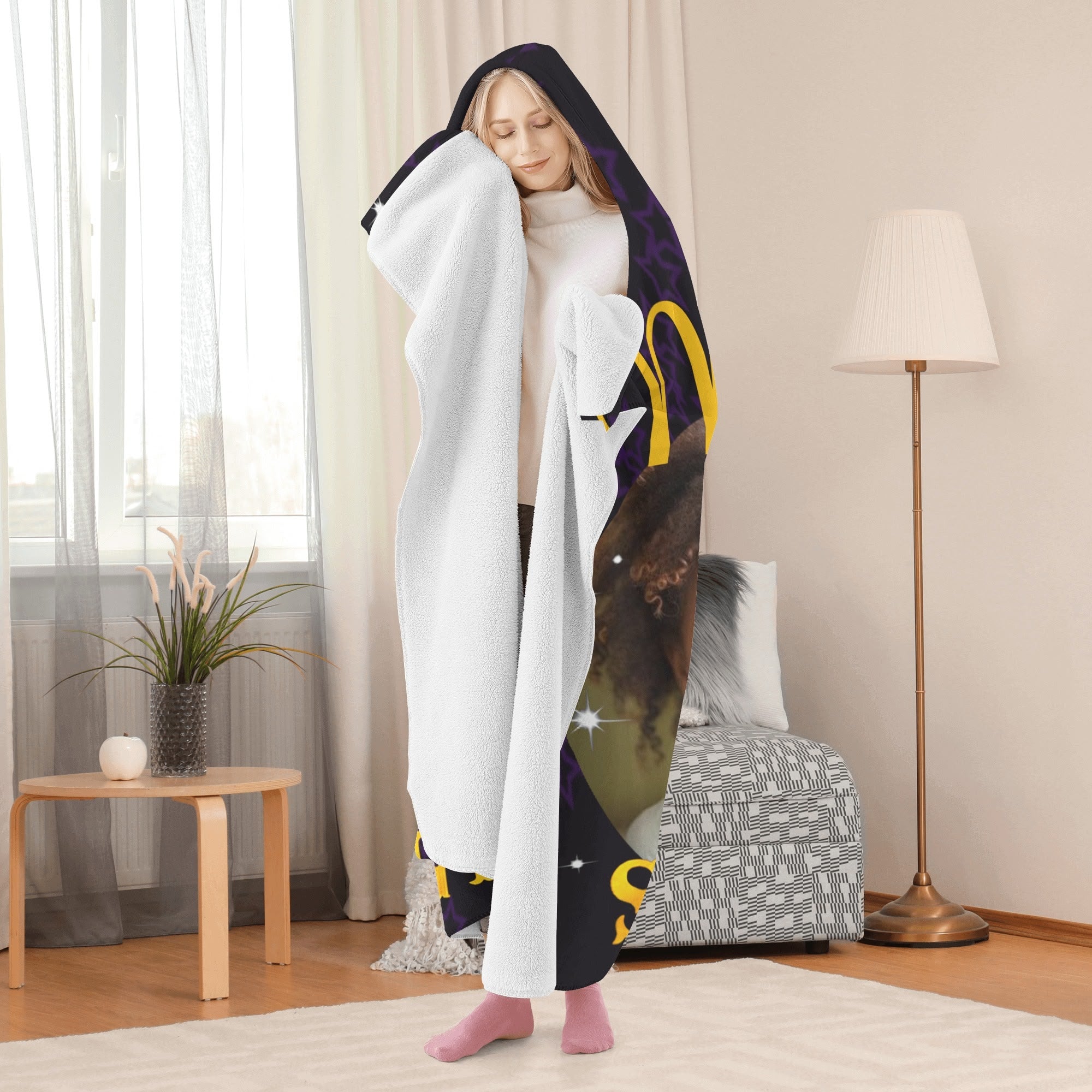 Personalized Wearable Hooded Blanket for Adult for Kids