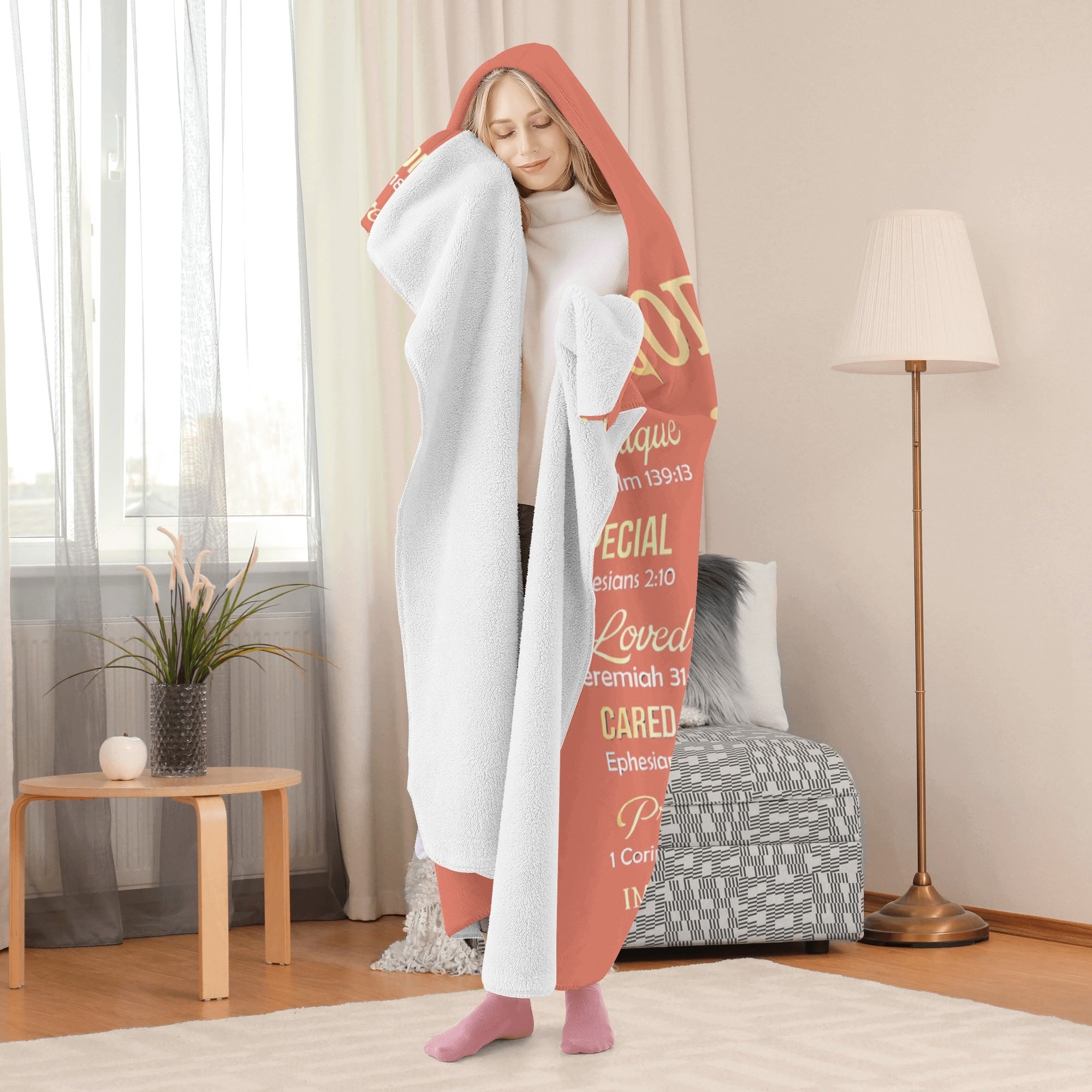 Personalized Wearable Hooded Blanket for Adult for Kids