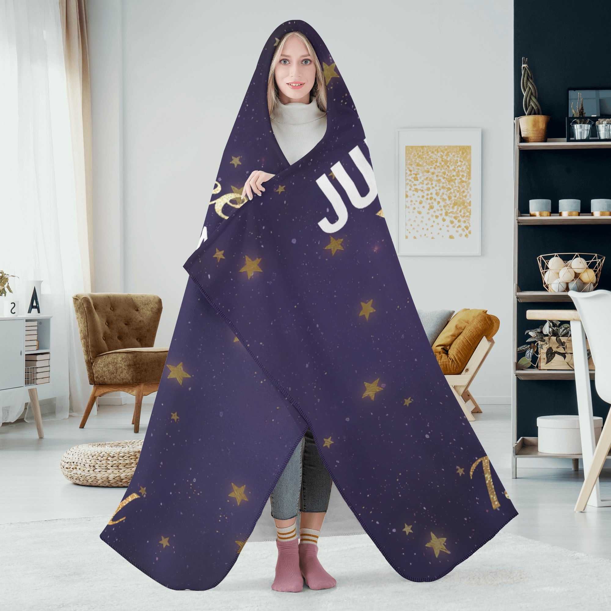 Personalized Wearable Hooded Blanket for Adult for Kids