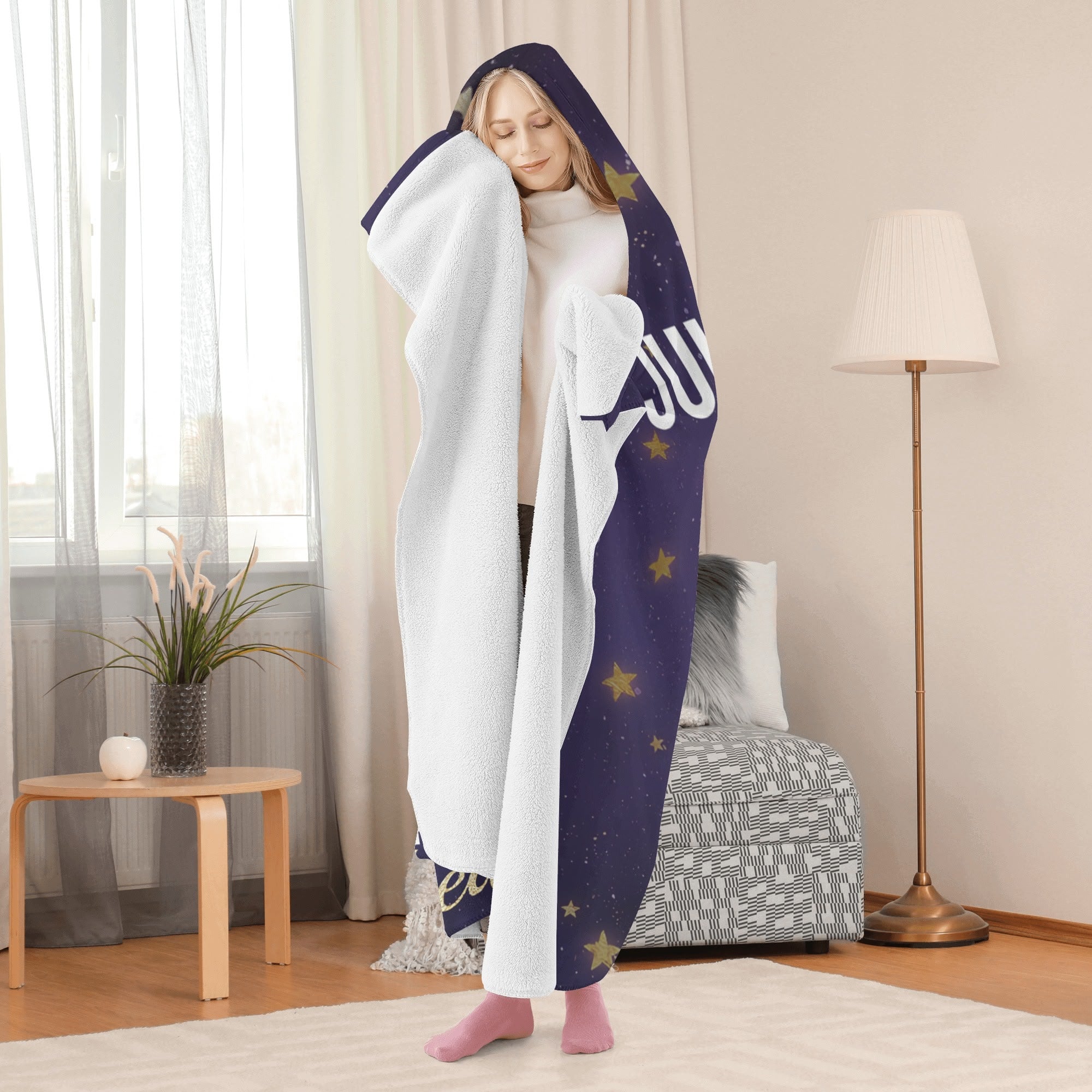 Personalized Wearable Hooded Blanket for Adult for Kids