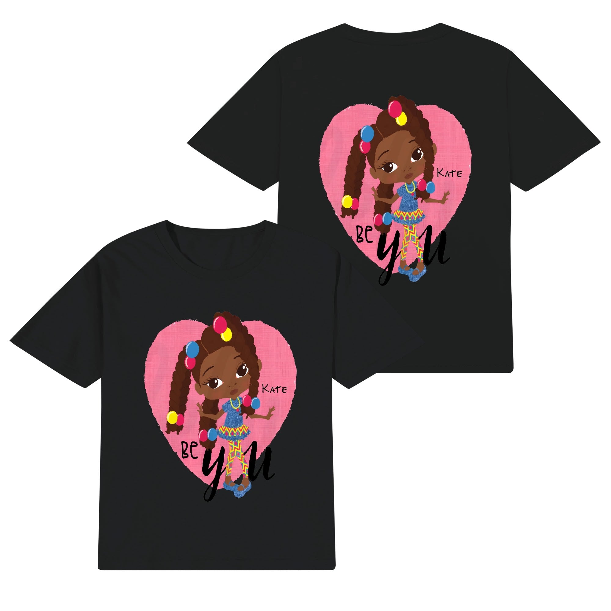 Kids Cotton Front & Back Printing T-Shirt