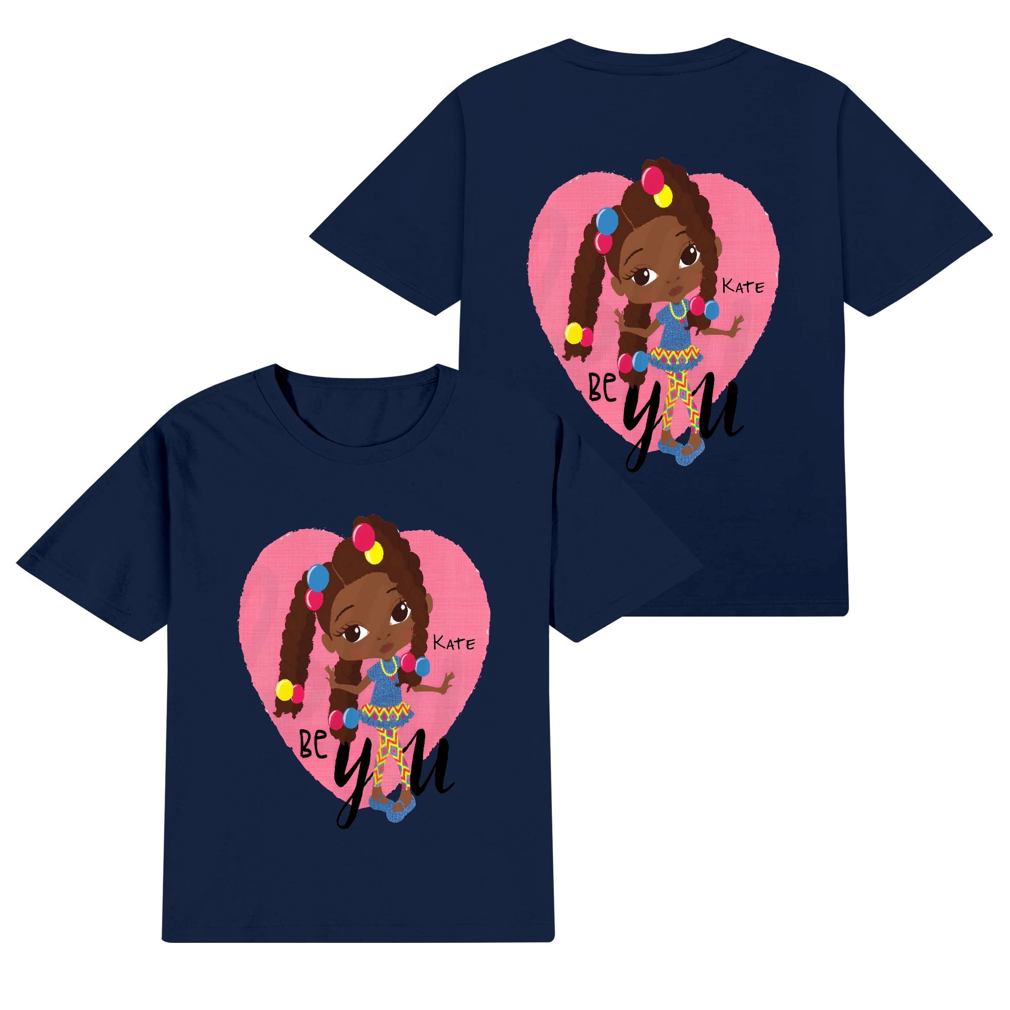 Kids Cotton Front & Back Printing T-Shirt