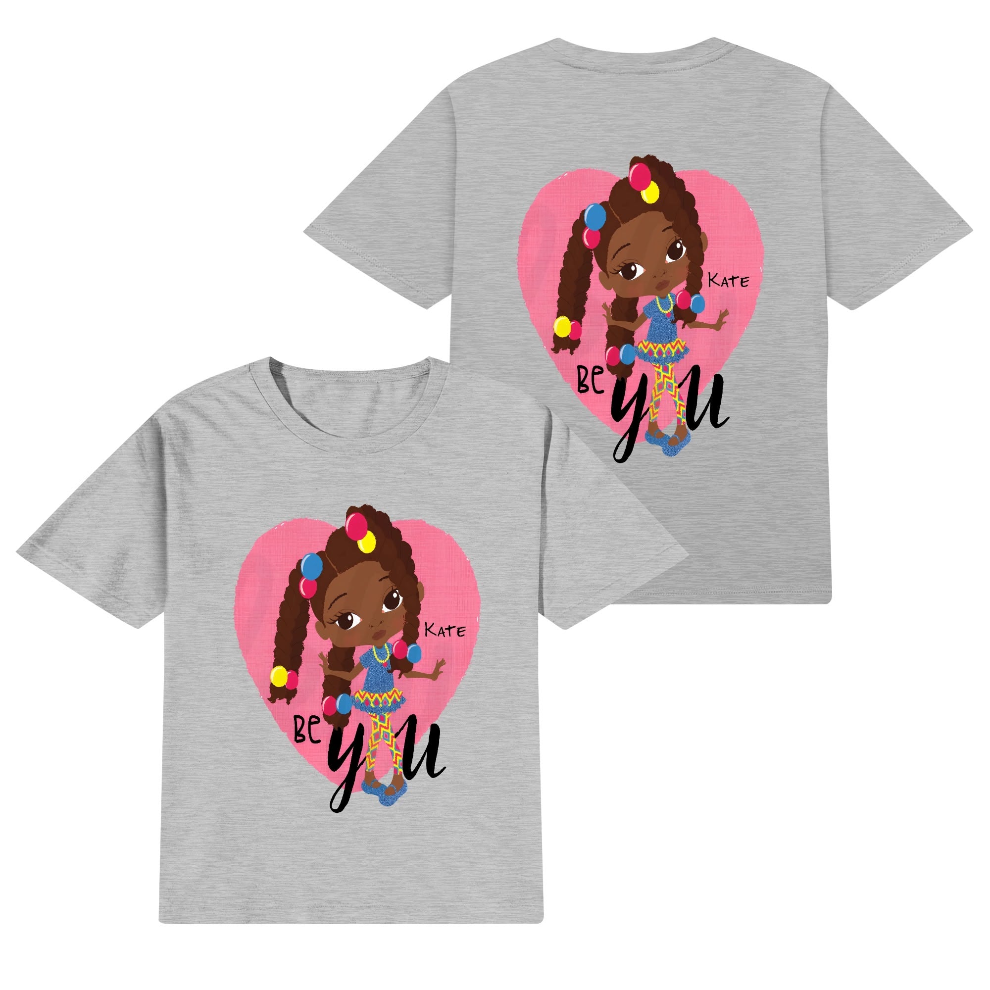 Kids Cotton Front & Back Printing T-Shirt