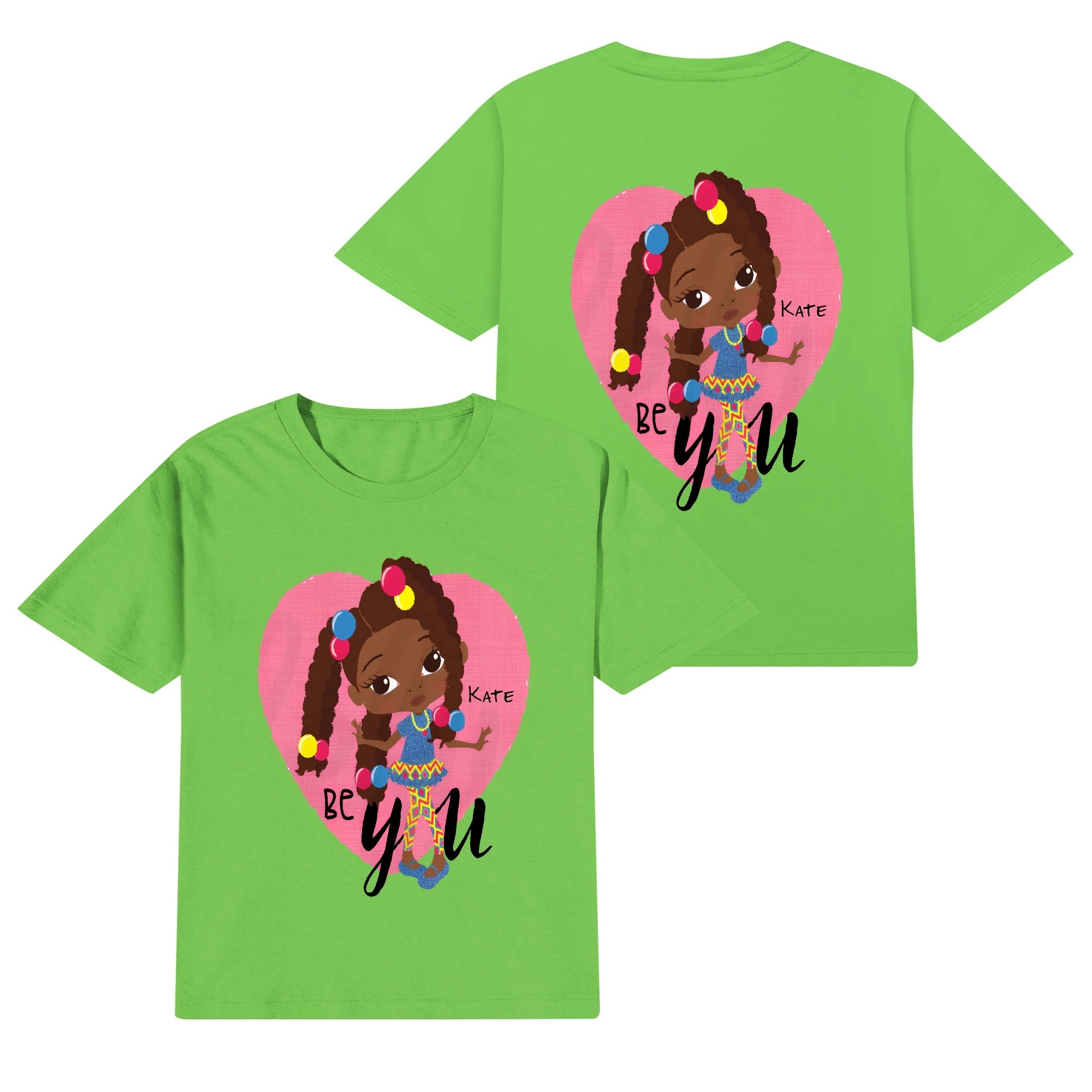 Kids Cotton Front & Back Printing T-Shirt