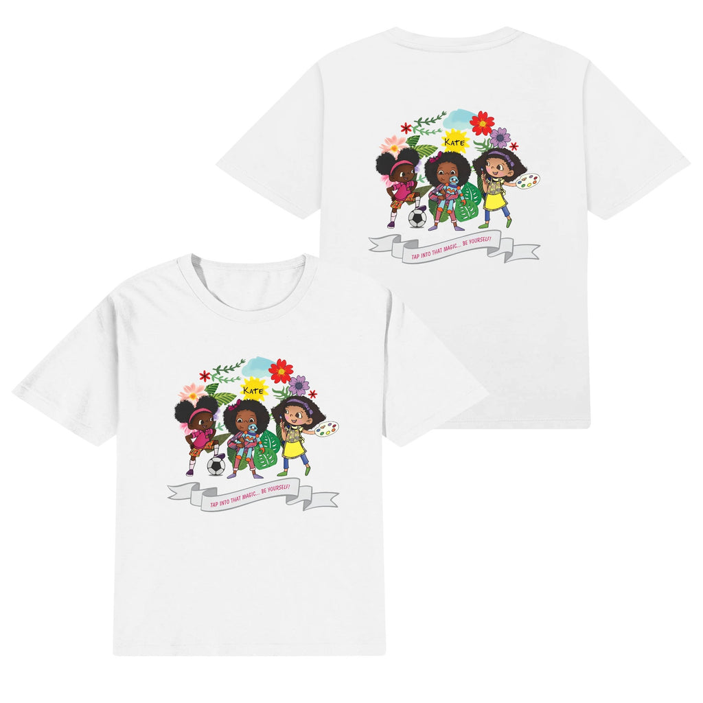 Kids Cotton Front & Back Printing T-Shirt
