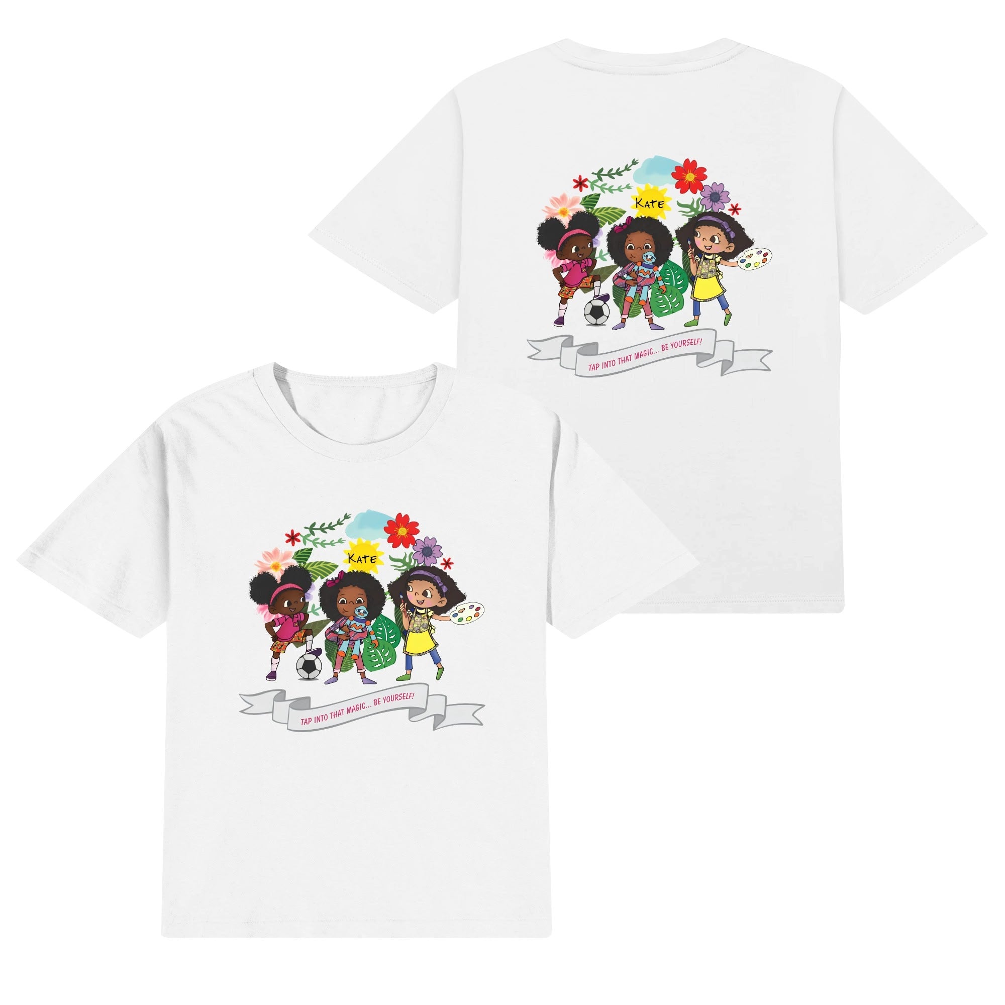 Kids Cotton Front & Back Printing T-Shirt
