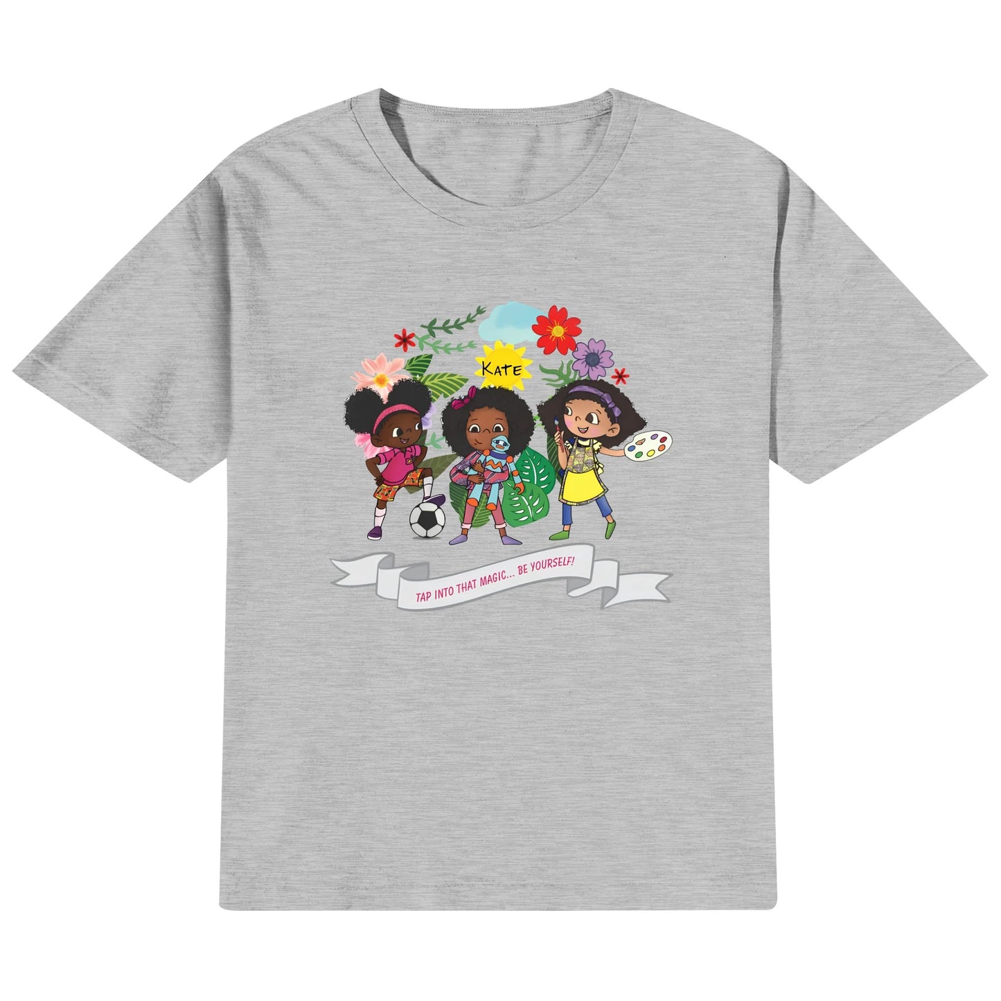 Kids Cotton Front & Back Printing T-Shirt