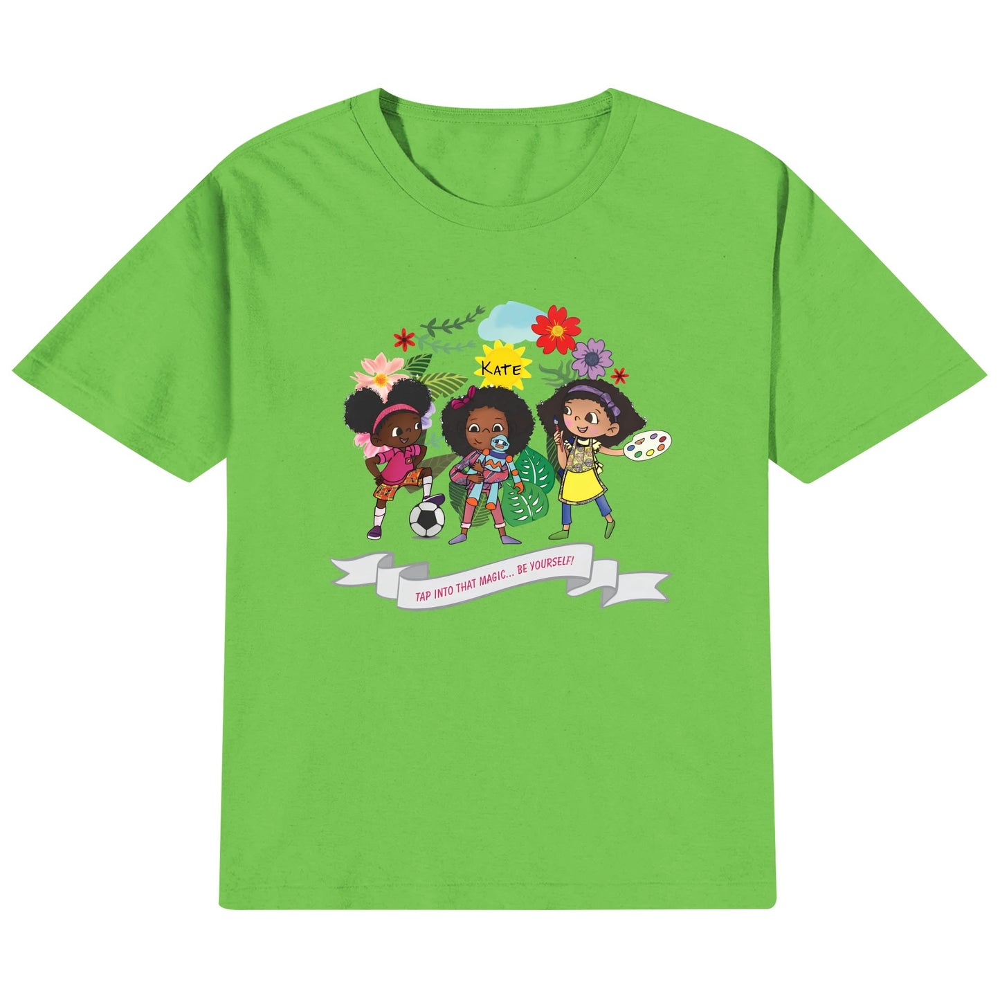 Kids Cotton Front & Back Printing T-Shirt