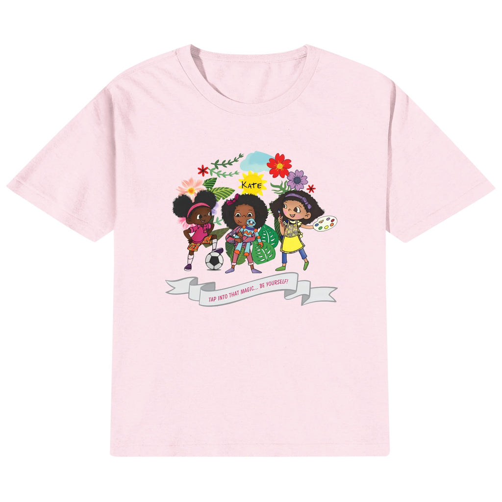 Kids Cotton Front & Back Printing T-Shirt