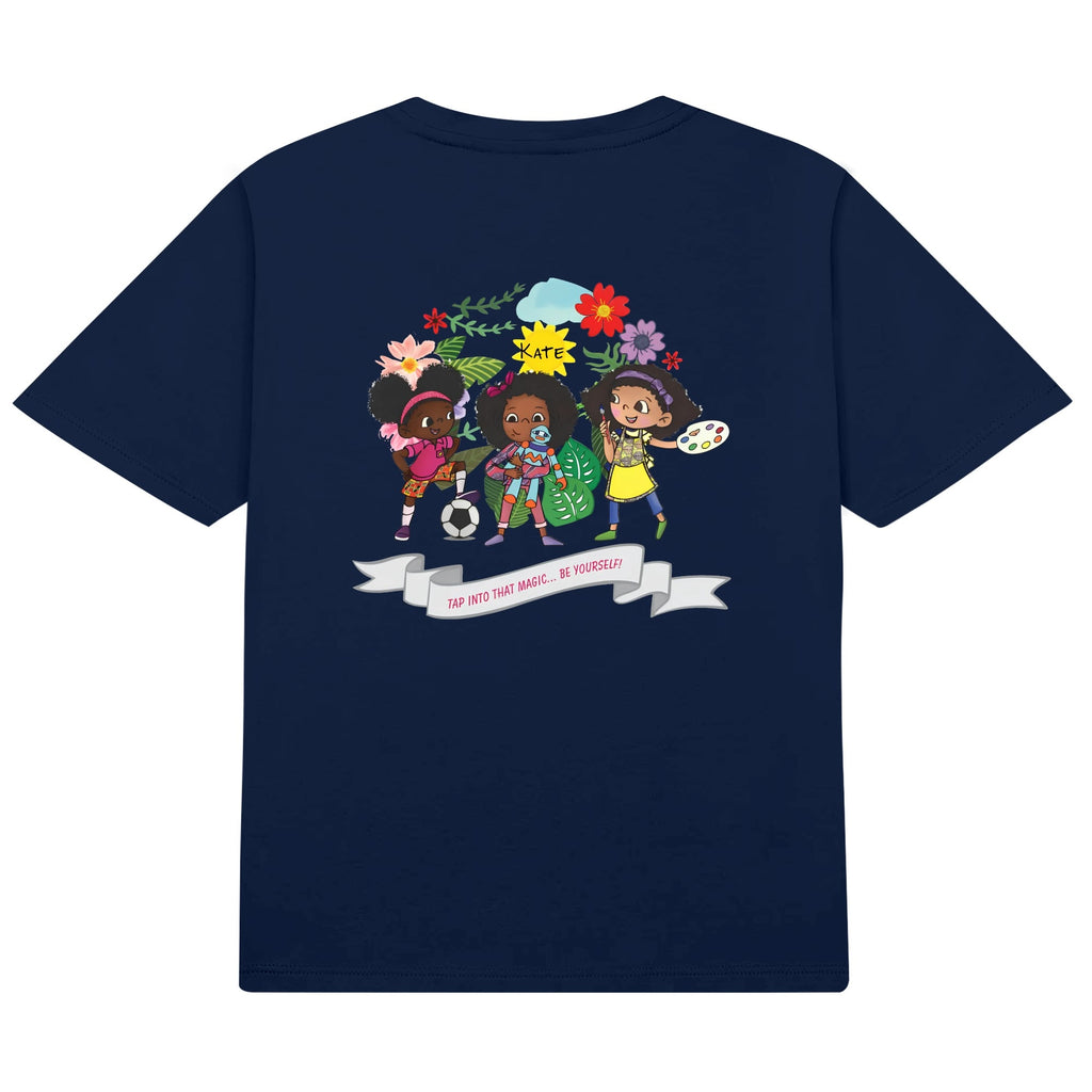 Kids Cotton Front & Back Printing T-Shirt