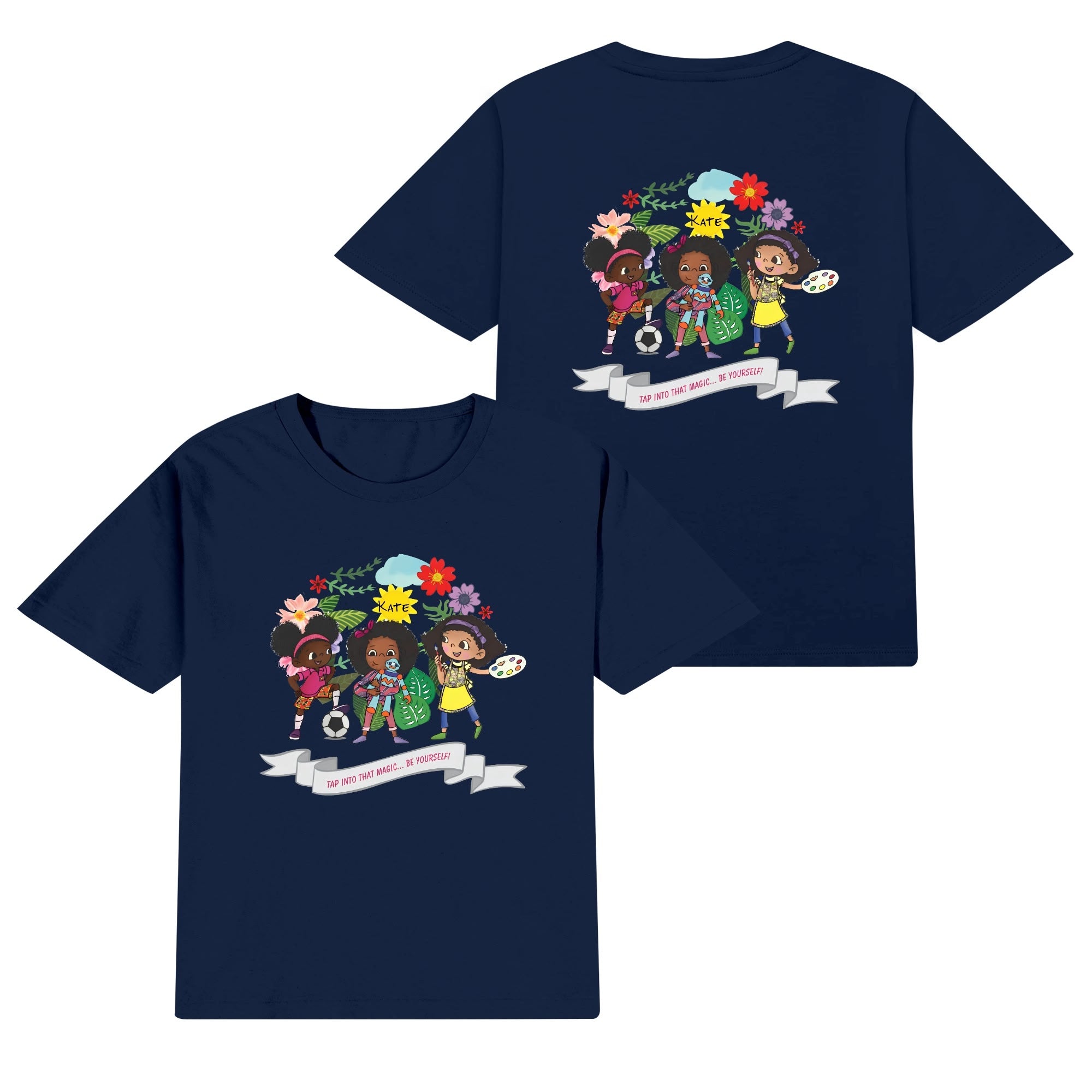 Kids Cotton Front & Back Printing T-Shirt