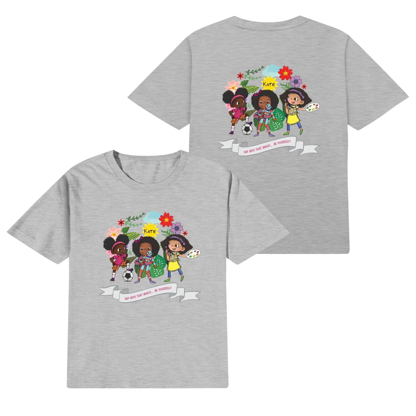 Kids Cotton Front & Back Printing T-Shirt