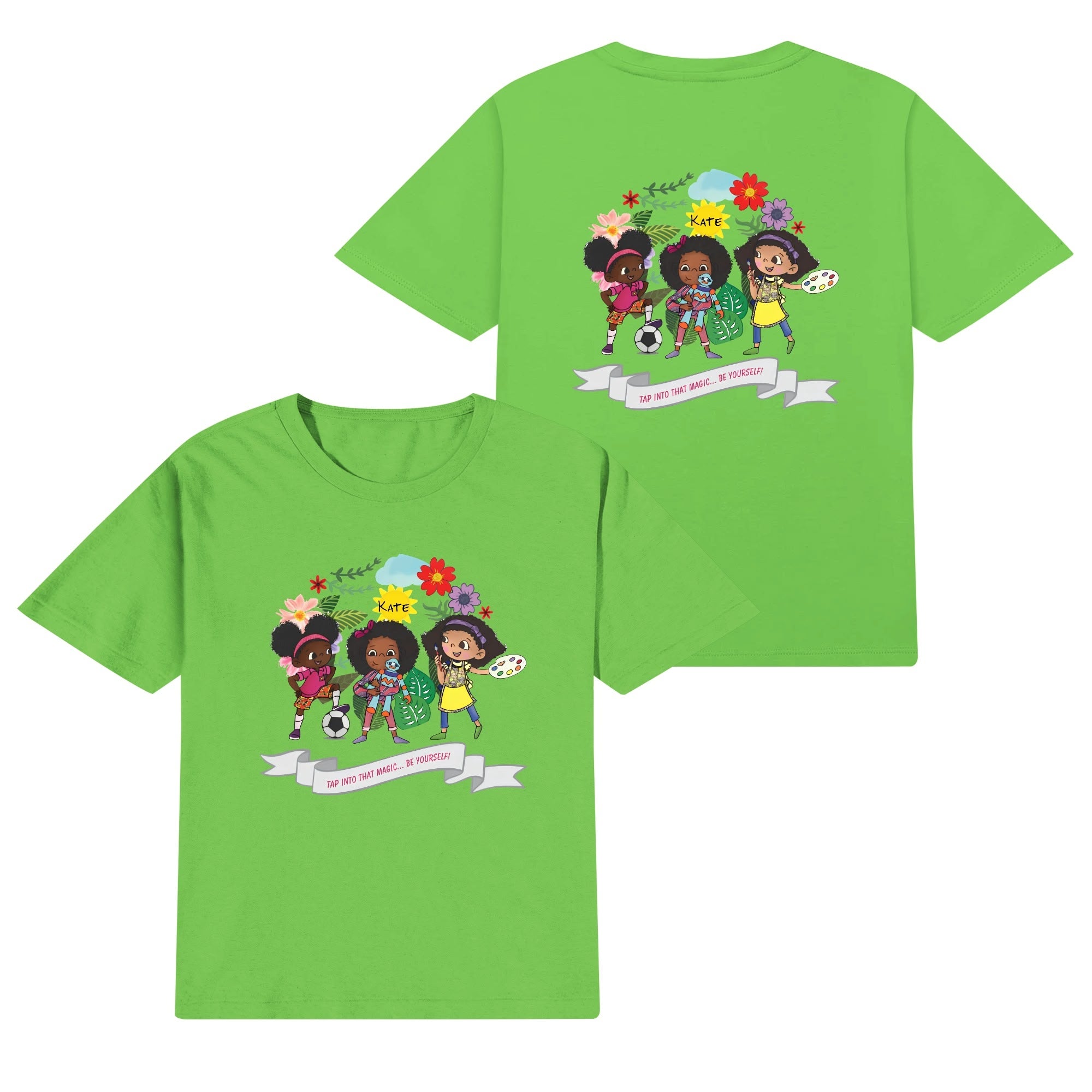 Kids Cotton Front & Back Printing T-Shirt