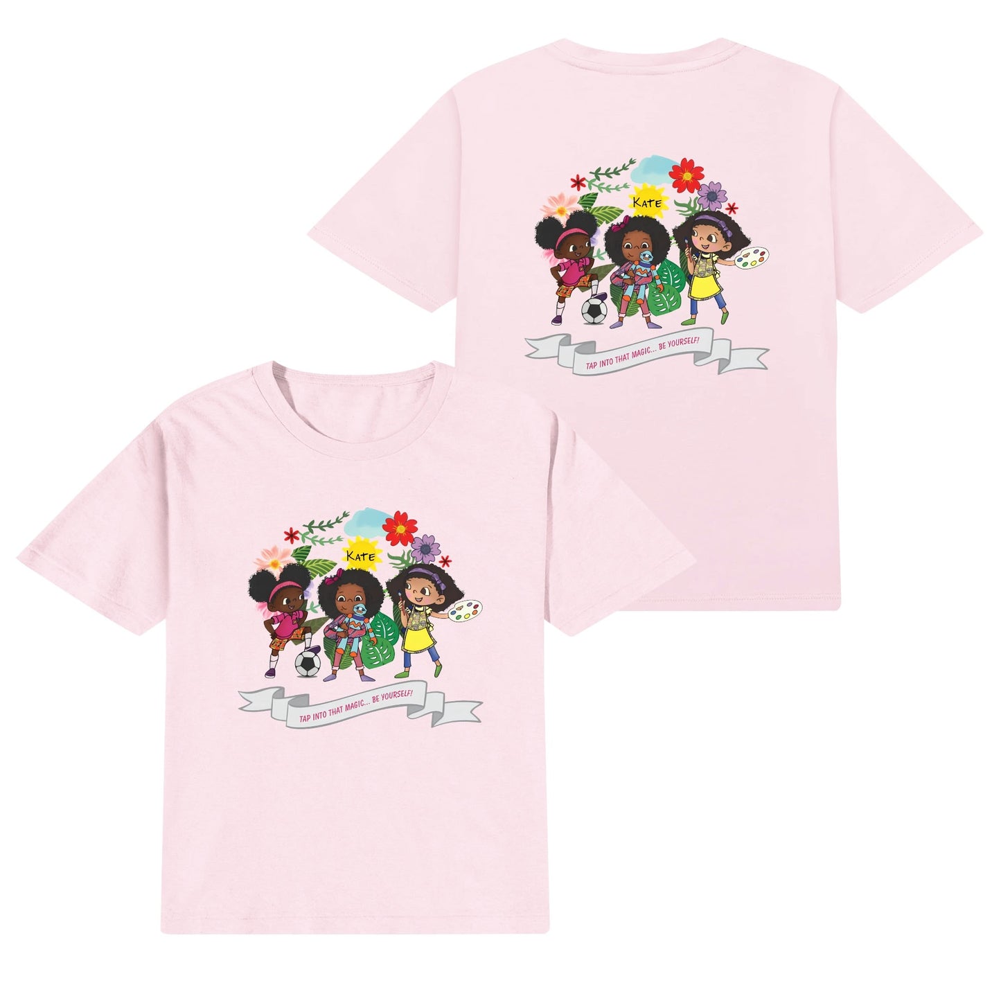 Kids Cotton Front & Back Printing T-Shirt