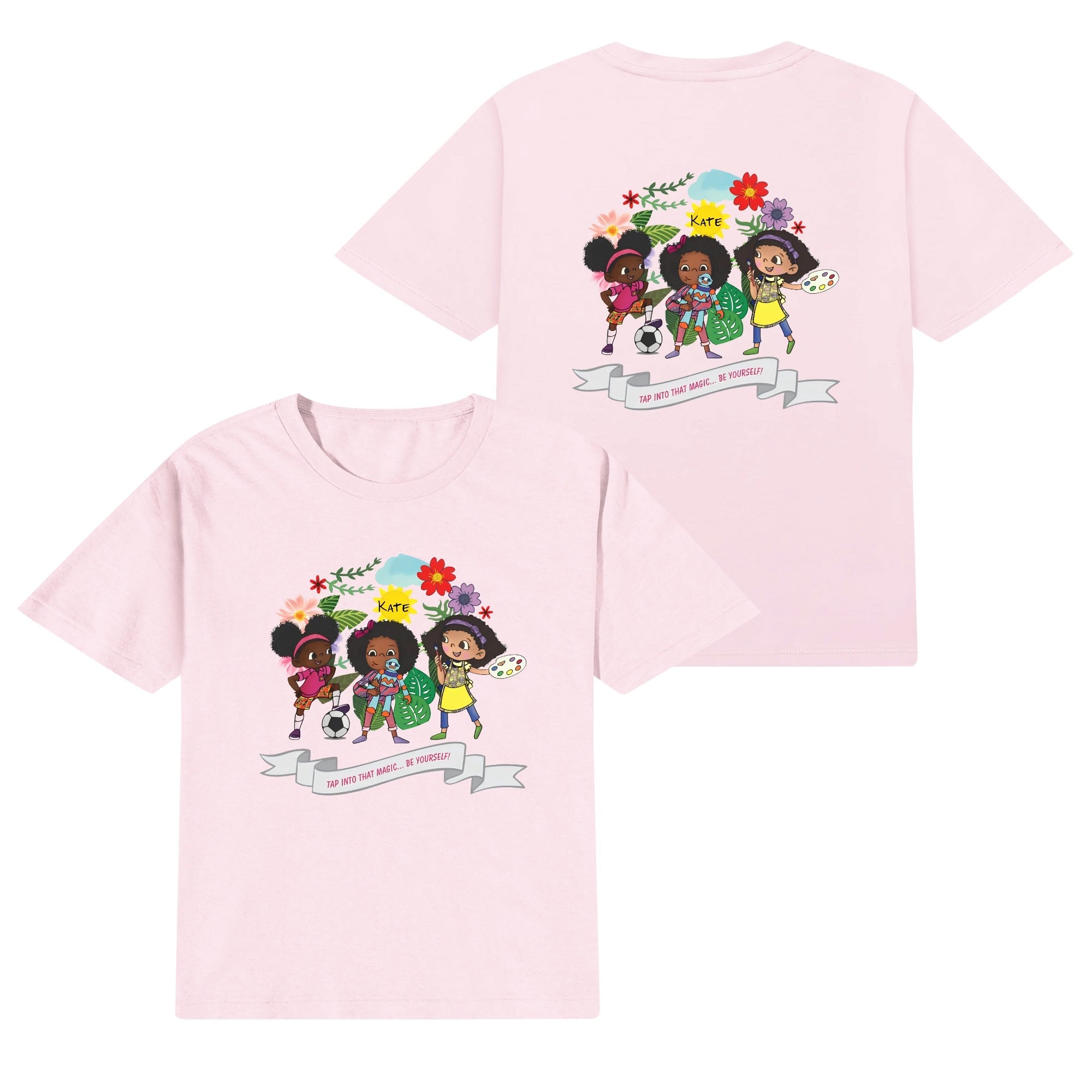 Kids Cotton Front & Back Printing T-Shirt
