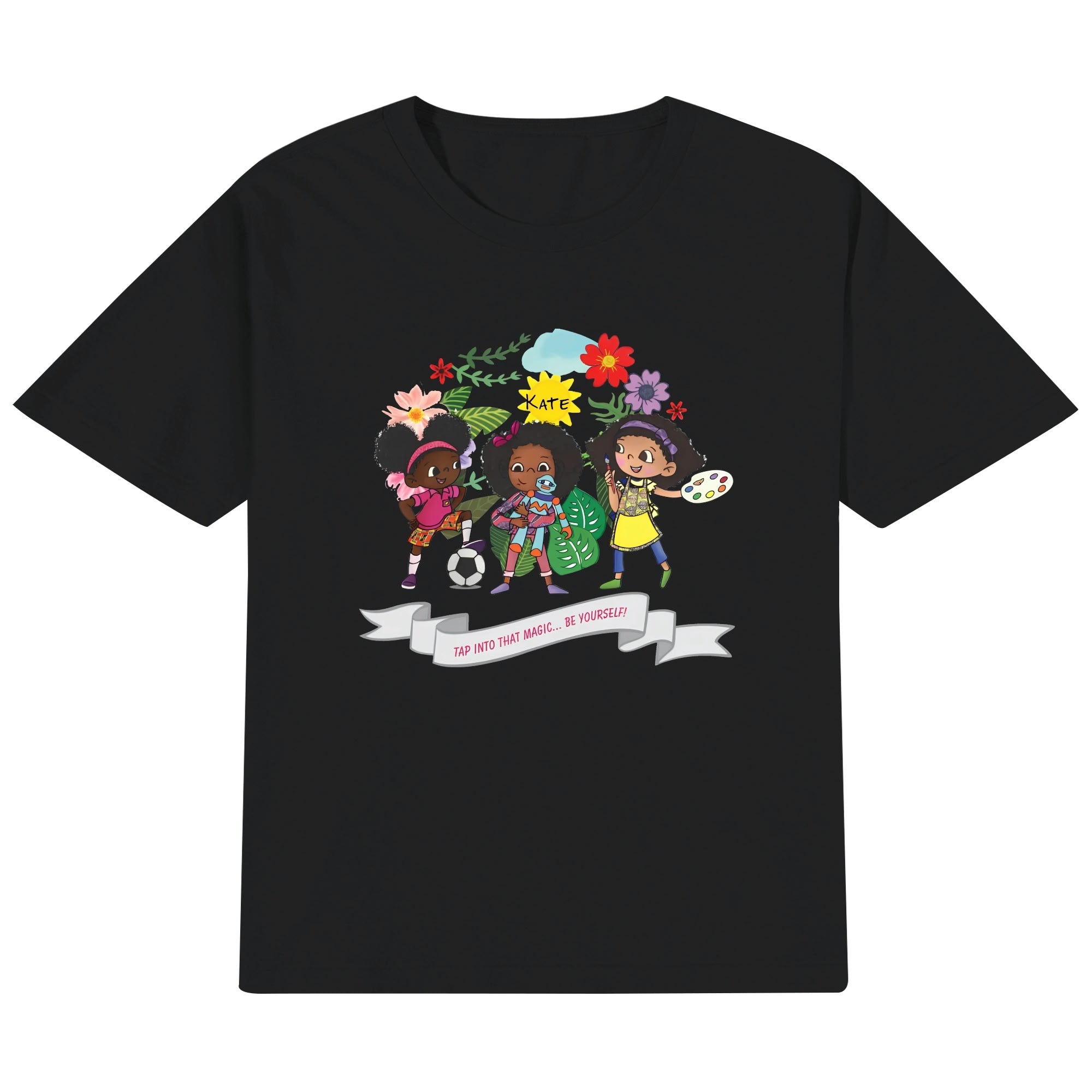Kids Cotton Front & Back Printing T-Shirt