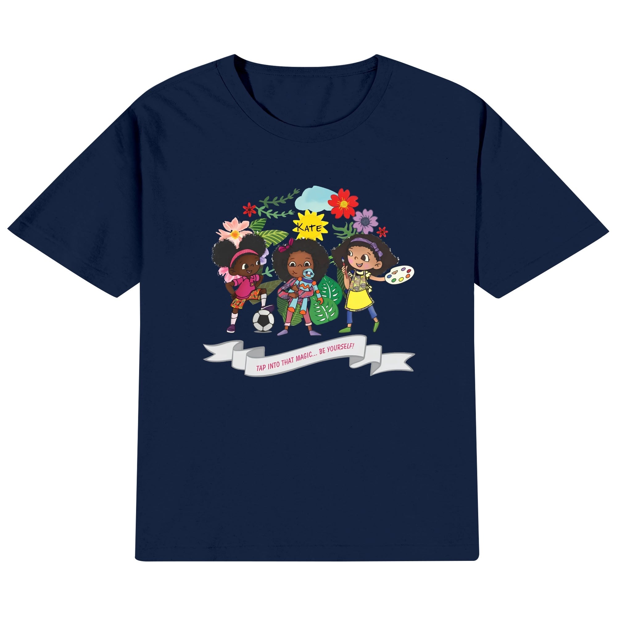 Kids Cotton Front & Back Printing T-Shirt