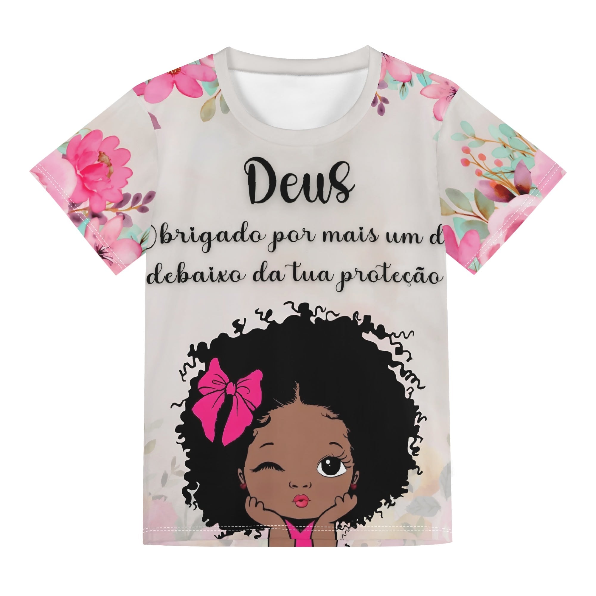 Childrens Loose Fit Short Sleeve T-Shirt Pull on Tees