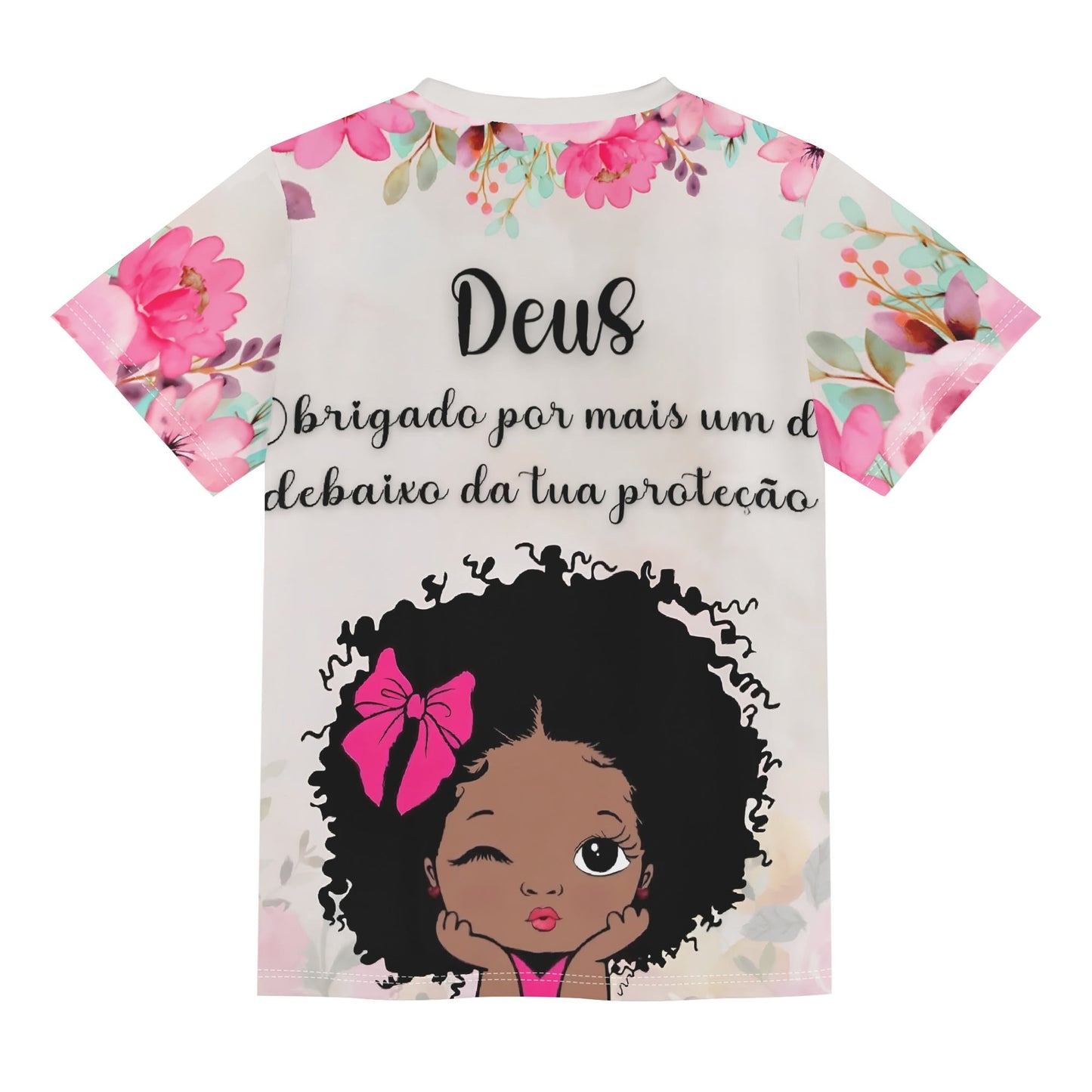 Childrens Loose Fit Short Sleeve T-Shirt Pull on Tees